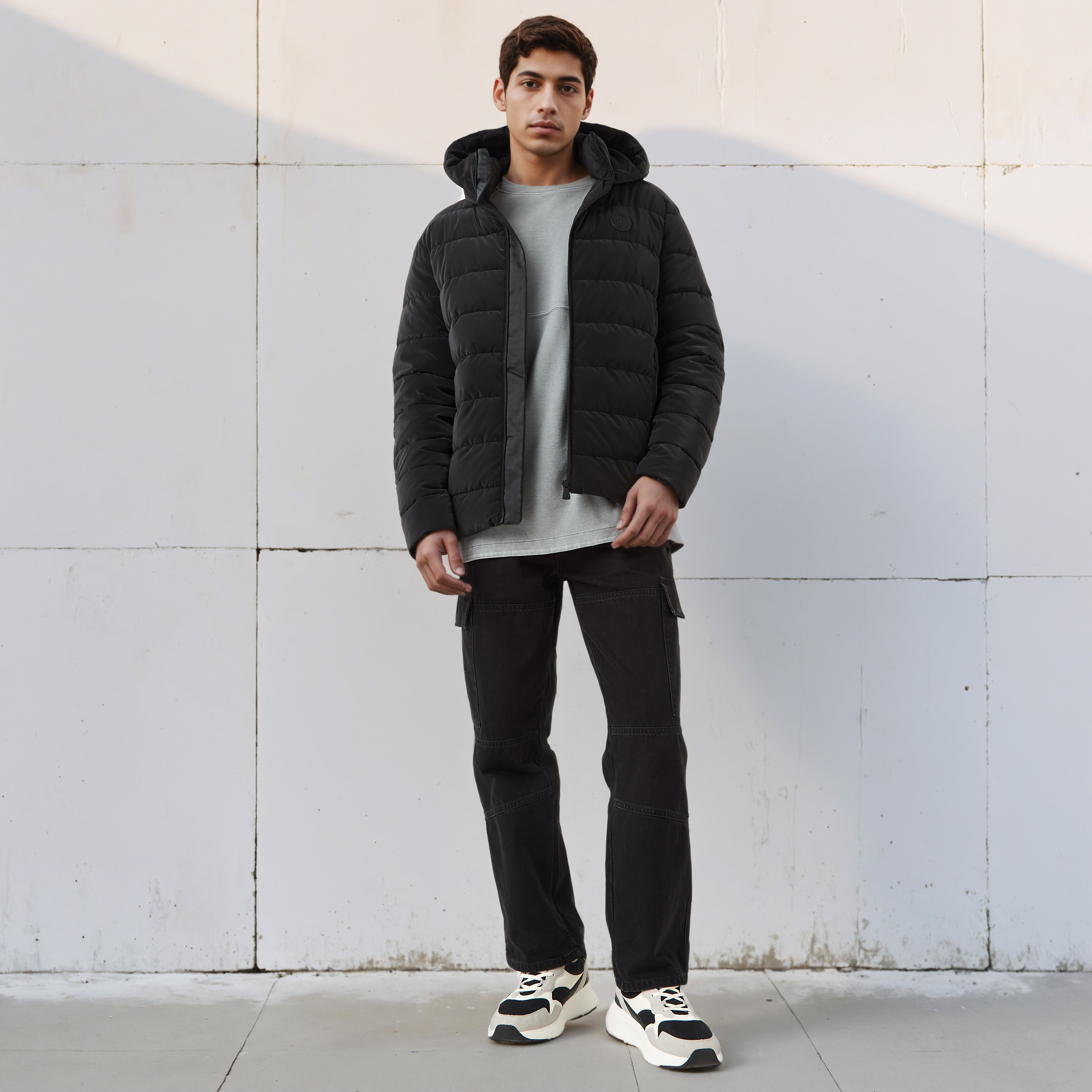 Kappa Men Regular Fit Hooded Puffer Jacket-men-clothing-jacketsandblazers-jackets-image-2