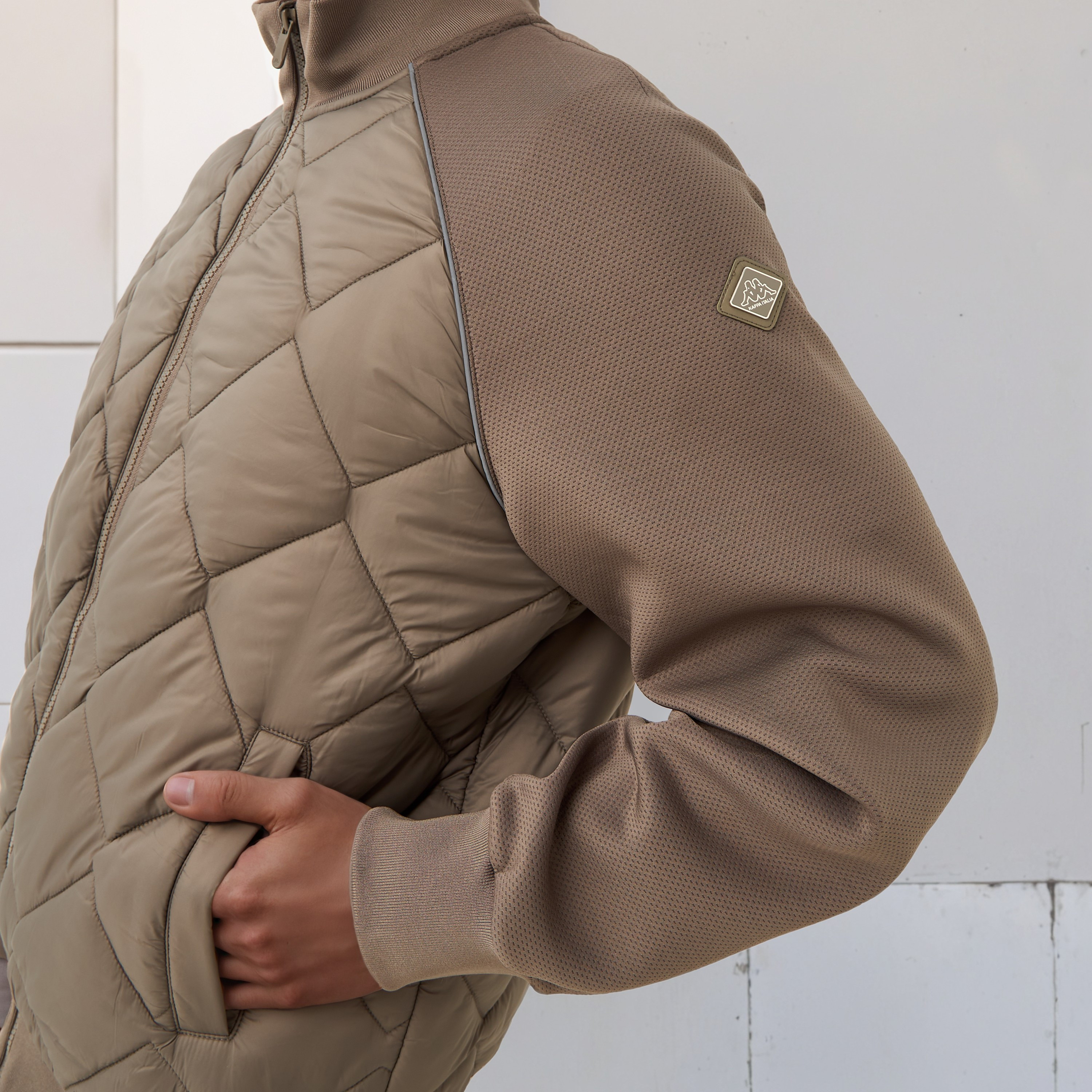 Kappa Men Quilted Zip Closure Jacket-men-clothing-jacketsandblazers-jackets-image-4