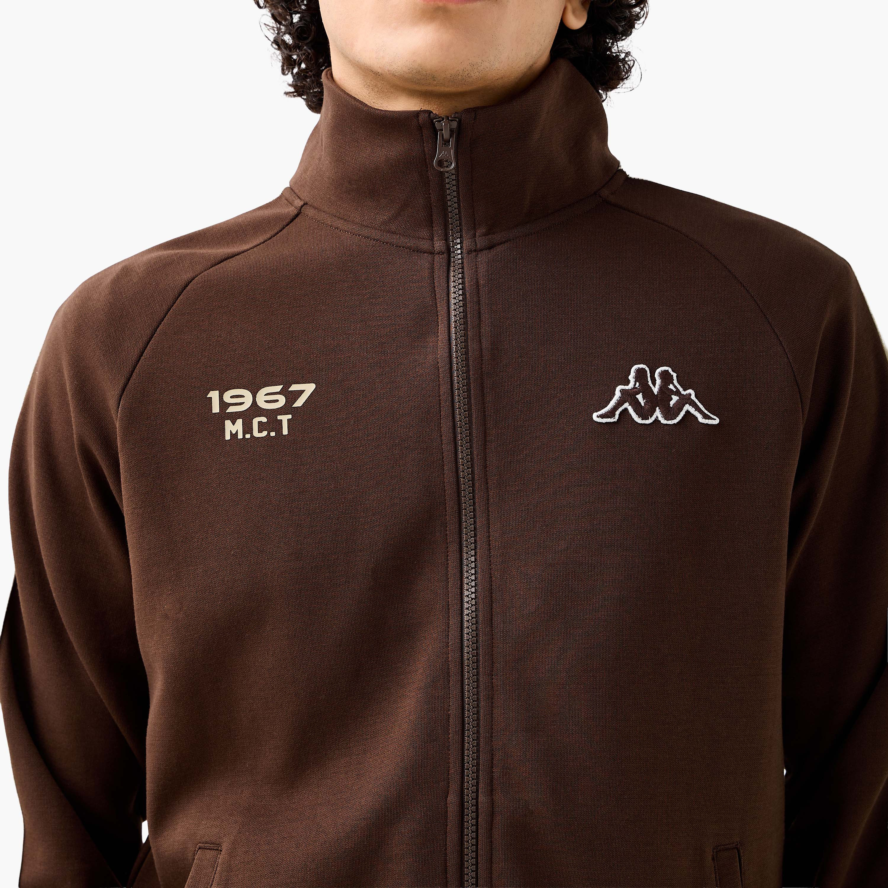 Kappa Men Regular Fit High Neck Jacket-men-clothing-jacketsandblazers-jackets-image-3