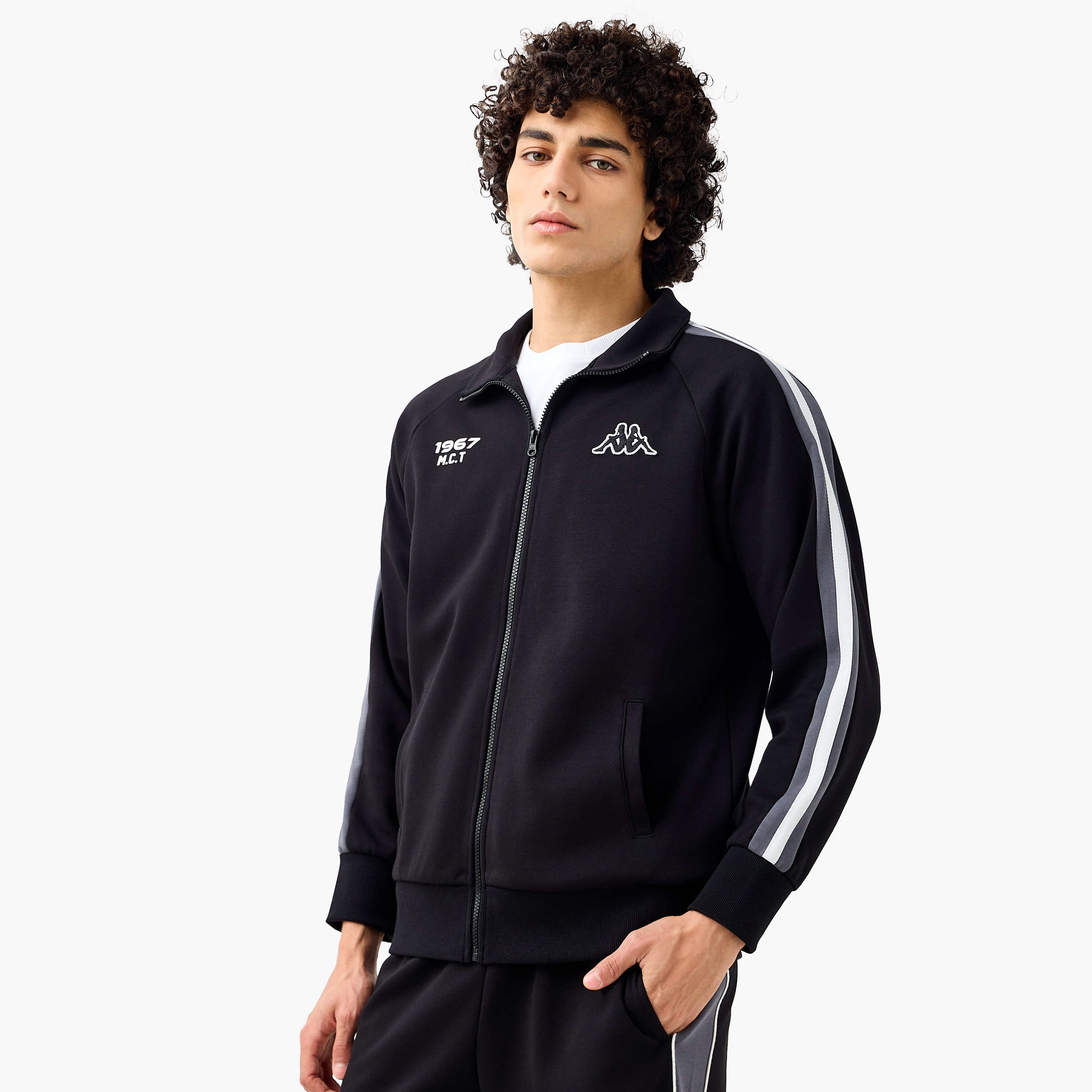 Kappa Men Regular Fit High Neck Jacket-men-clothing-jacketsandblazers-jackets-image-1