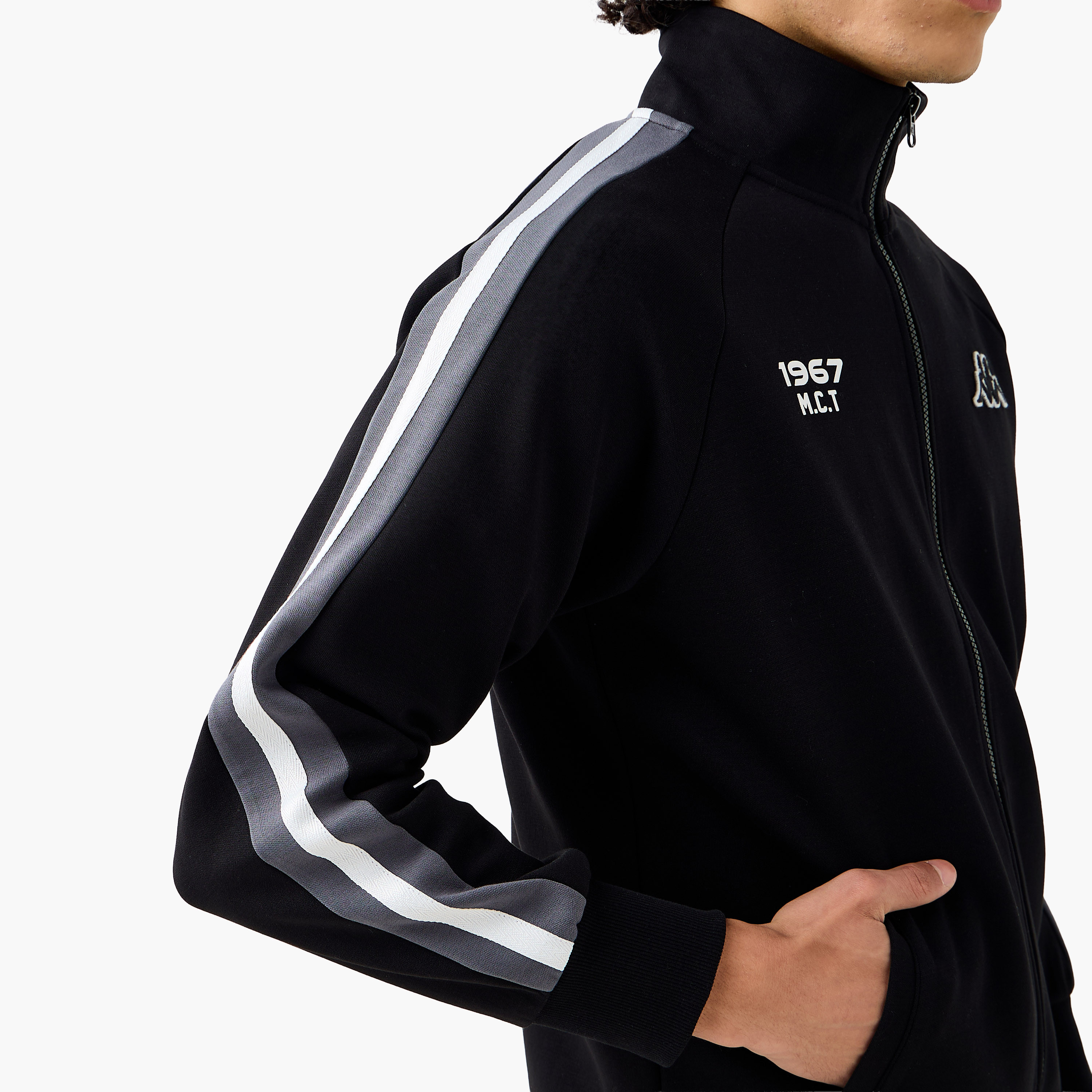 Kappa Men Regular Fit High Neck Jacket-men-clothing-jacketsandblazers-jackets-image-6