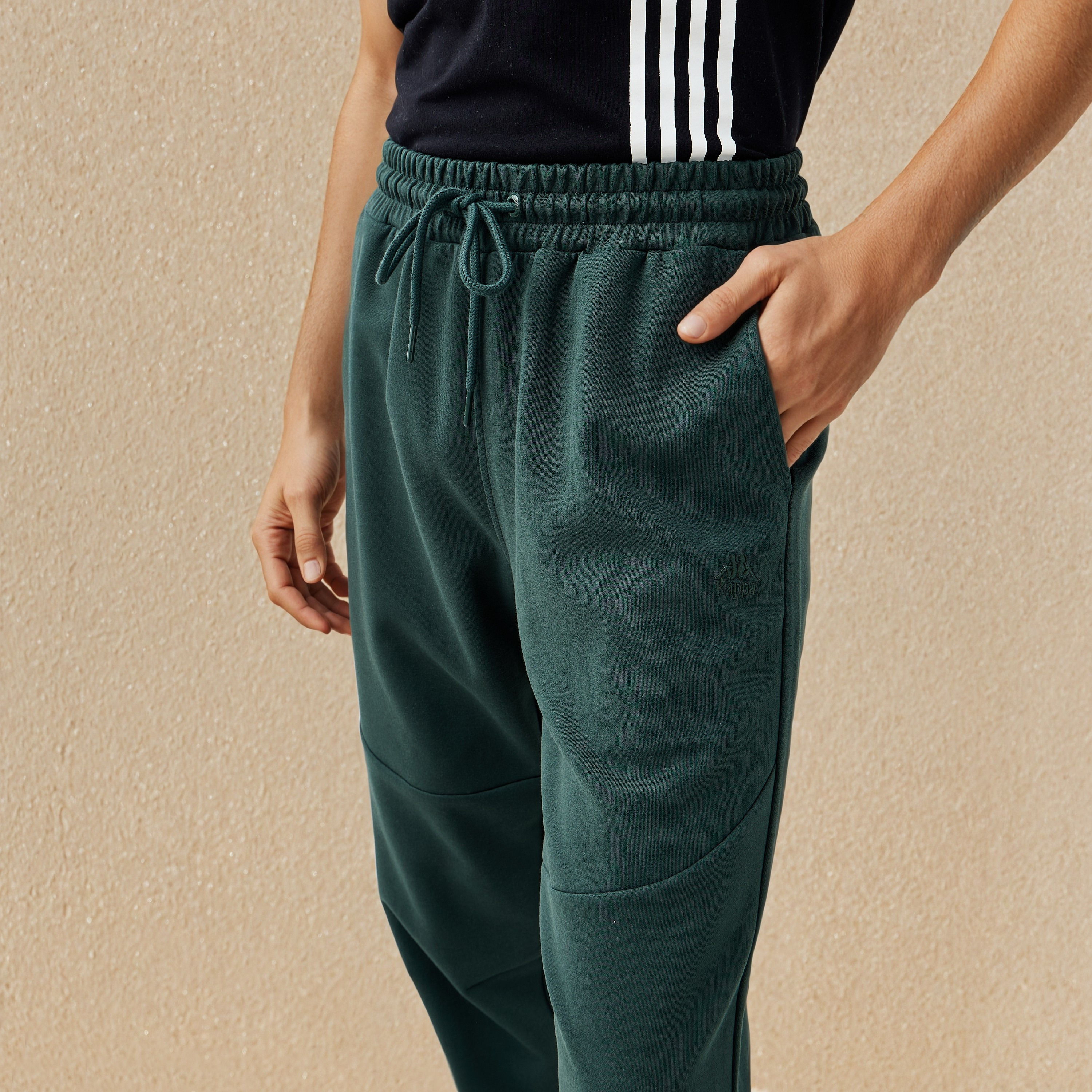 Kappa Men Panelled Drawstring Closure Joggers-men-clothing-sportswearandactivewear-bottoms-joggers-image-5