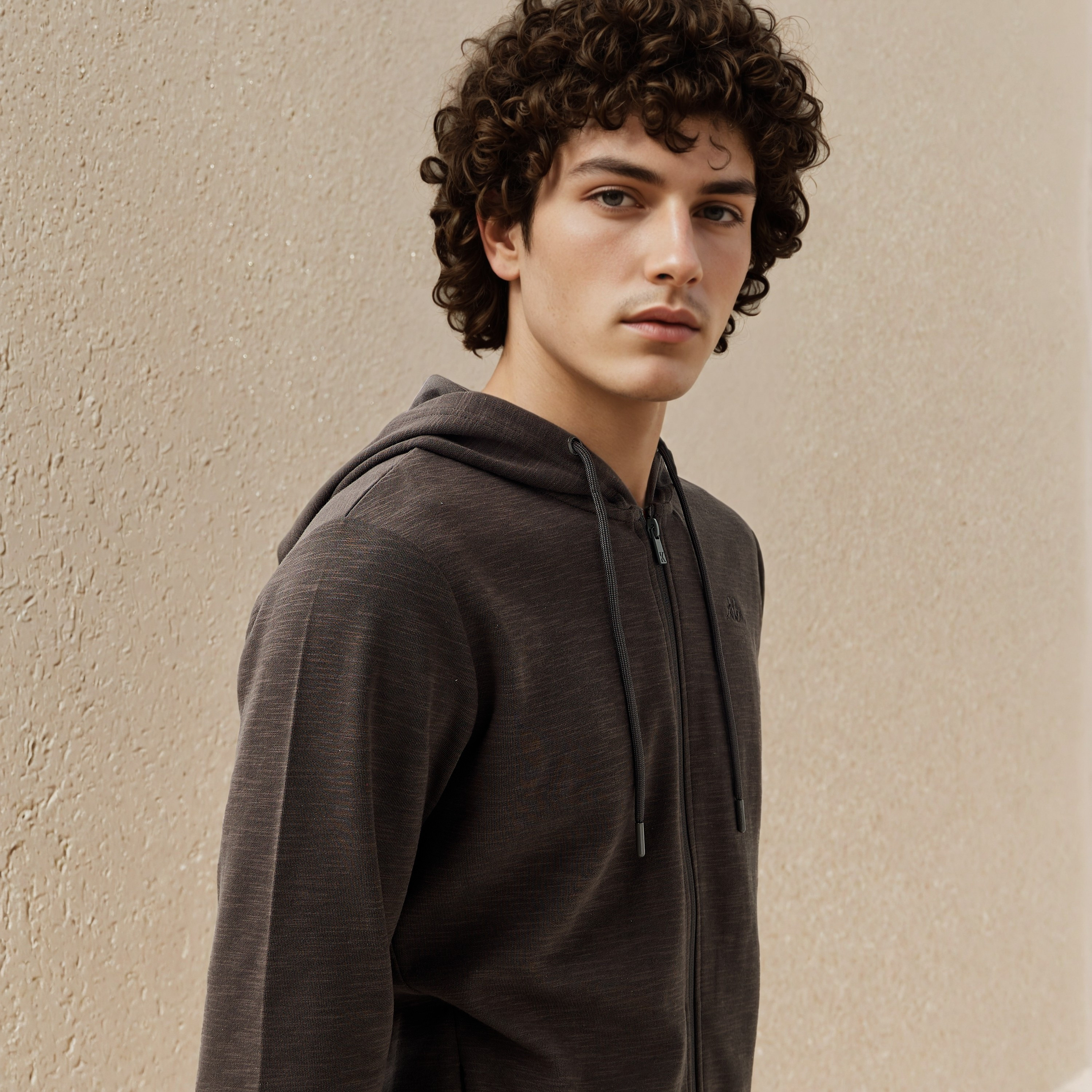 Kappa Men Essential Textured Hoodie-men-winterwear-hoodiesandsweatshirts-image-5