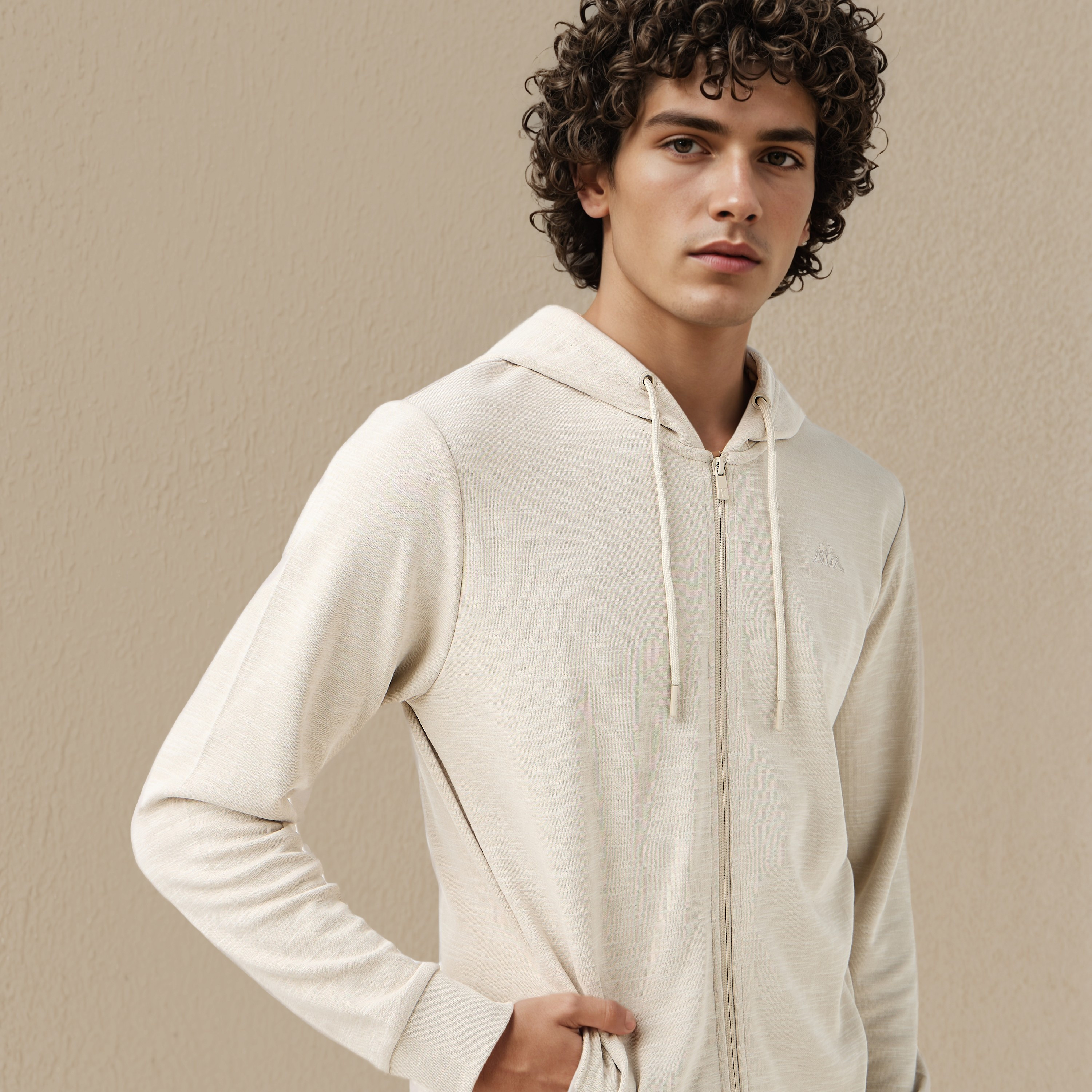 Kappa Men Essential Textured Hoodie-men-winterwear-hoodiesandsweatshirts-image-5