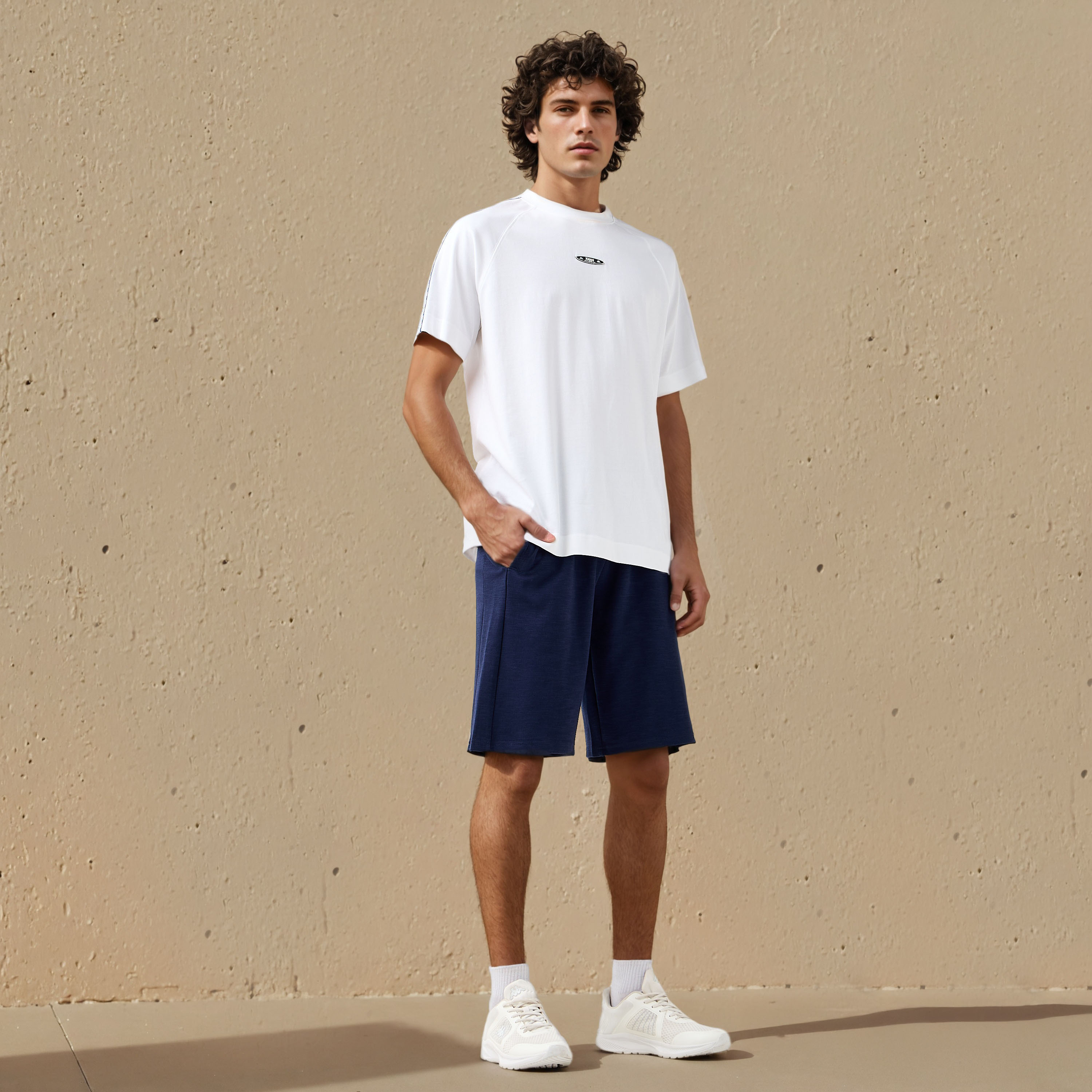 Kappa Men Core Drawstring Closure Shorts-men-clothing-bottoms-shorts-image-2