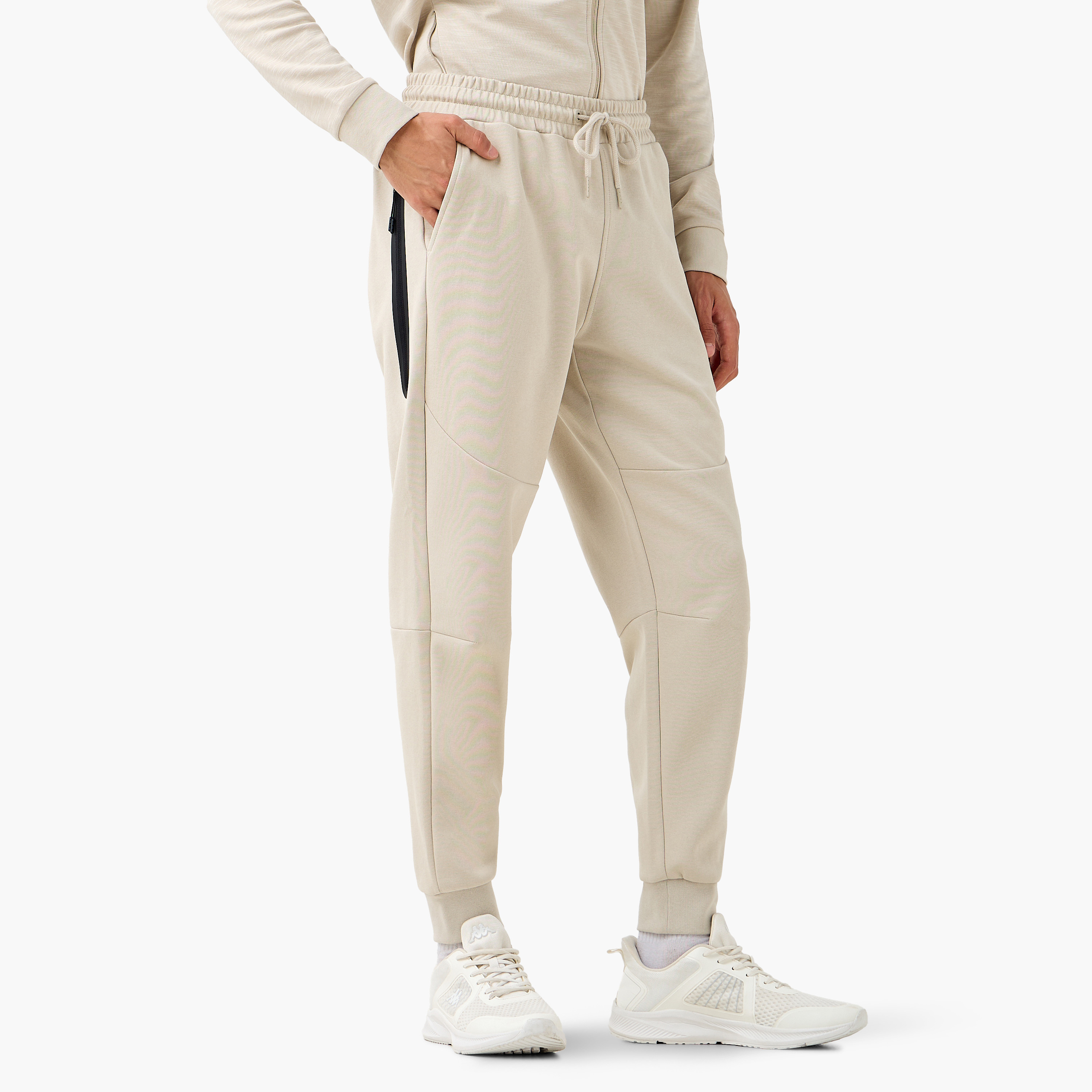Kappa Men Panelled Drawstring Closure Joggers-men-clothing-sportswearandactivewear-bottoms-joggers-image-1