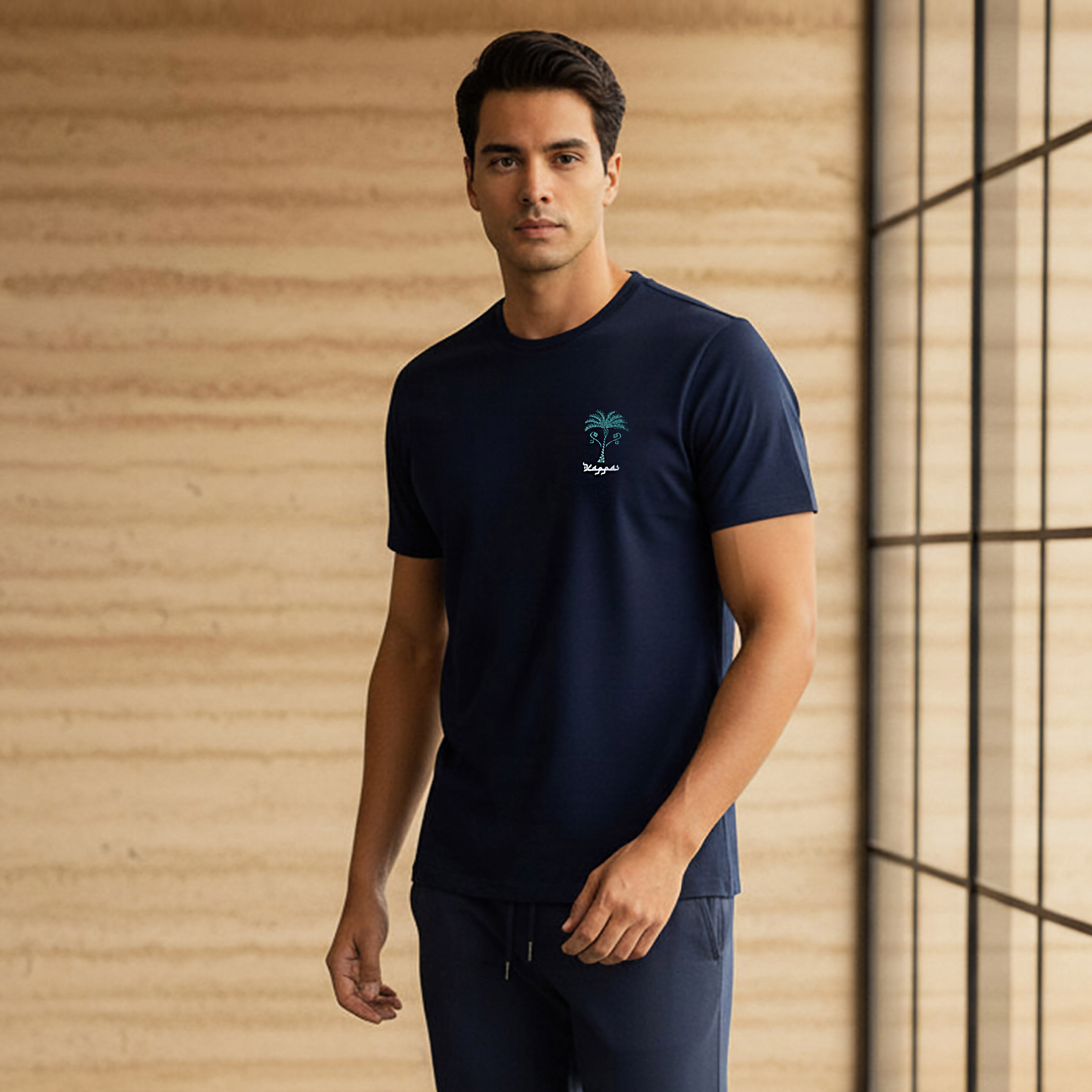 Kappa Men Logo Print T-shirt-men-clothing-sportswearandactivewear-tshirtsandpolos-image-1