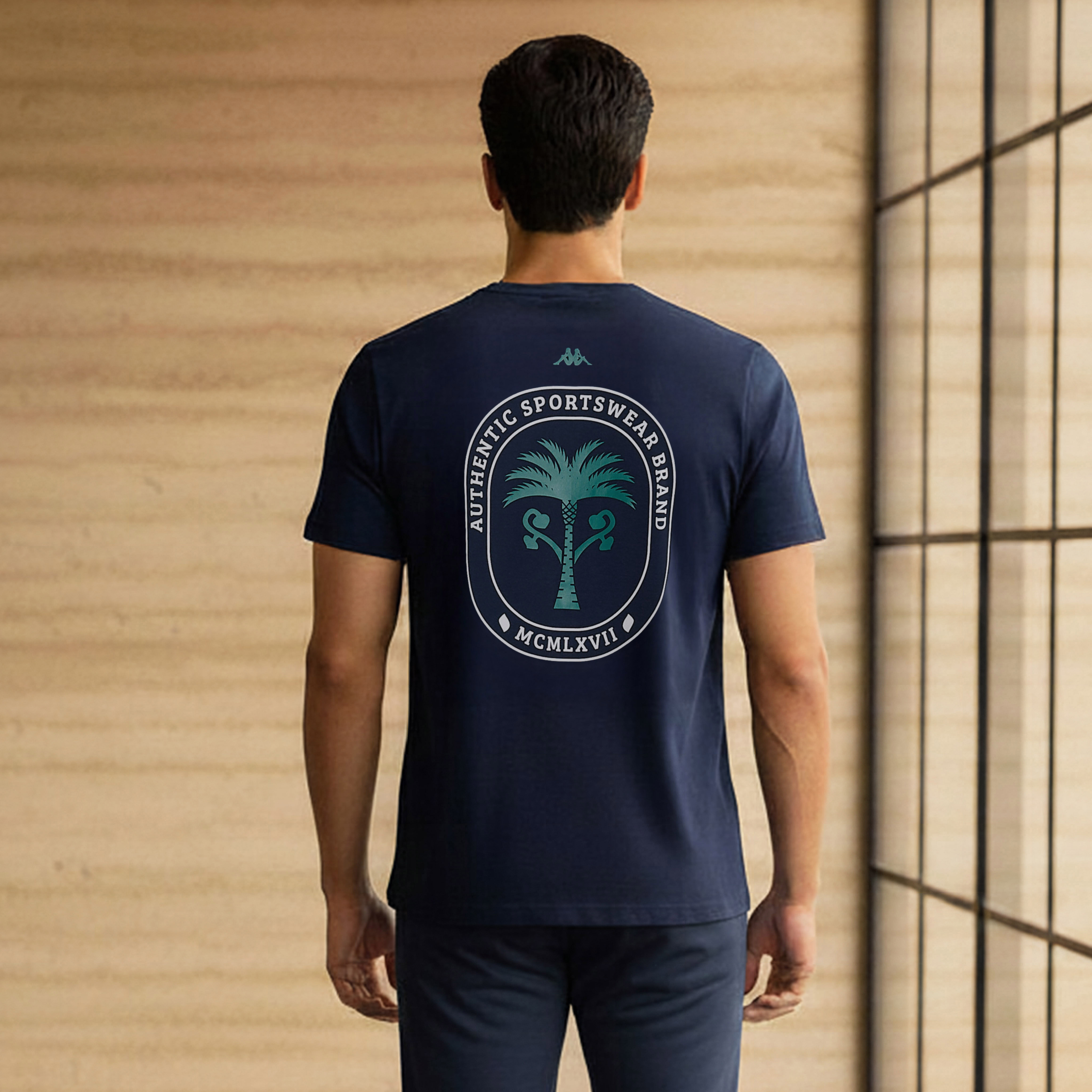 Kappa Men Logo Print T-shirt-men-clothing-sportswearandactivewear-tshirtsandpolos-image-3
