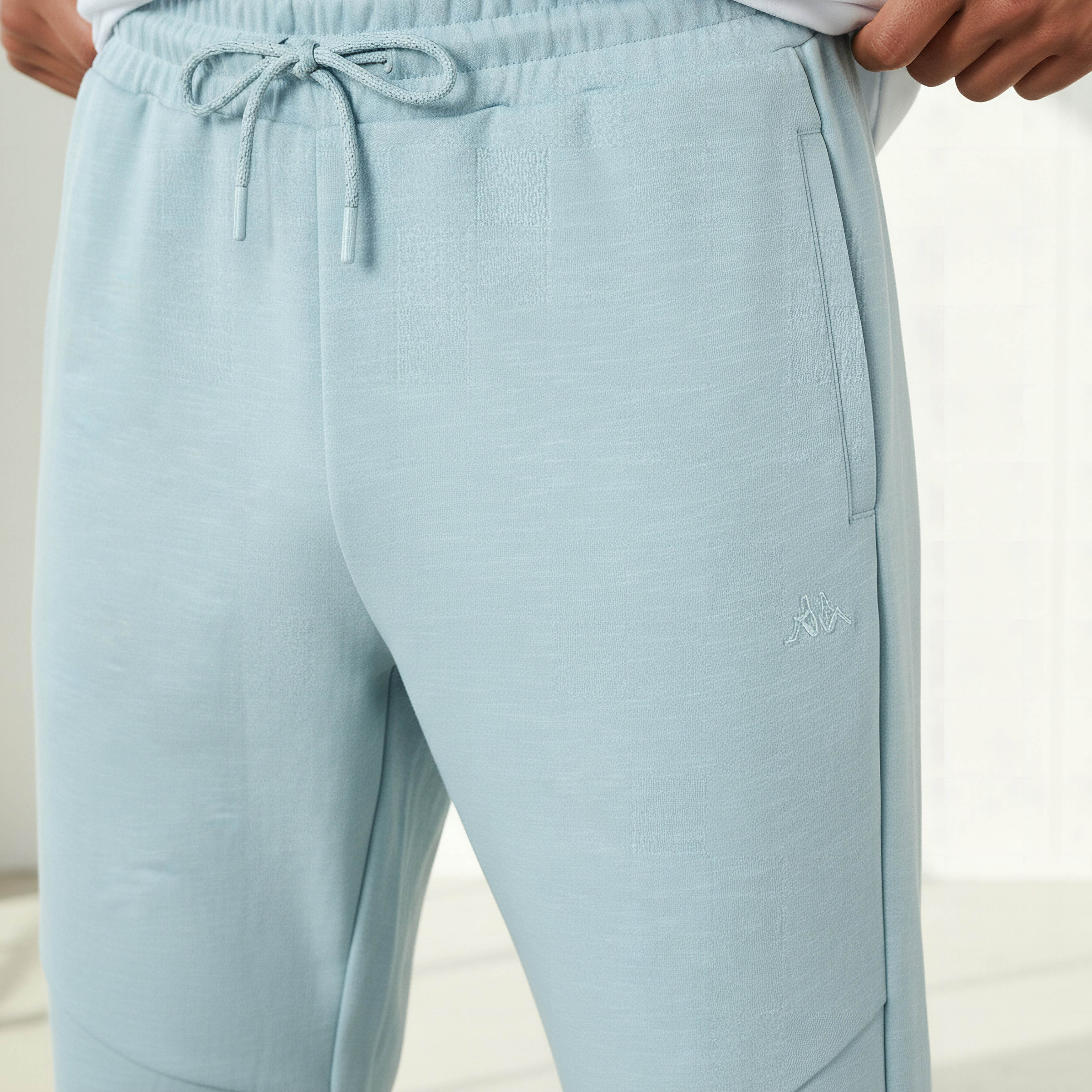 Kappa Men Regular Fit Joggers with Drawstring Waist-men-clothing-sportswearandactivewear-bottoms-joggers-image-4