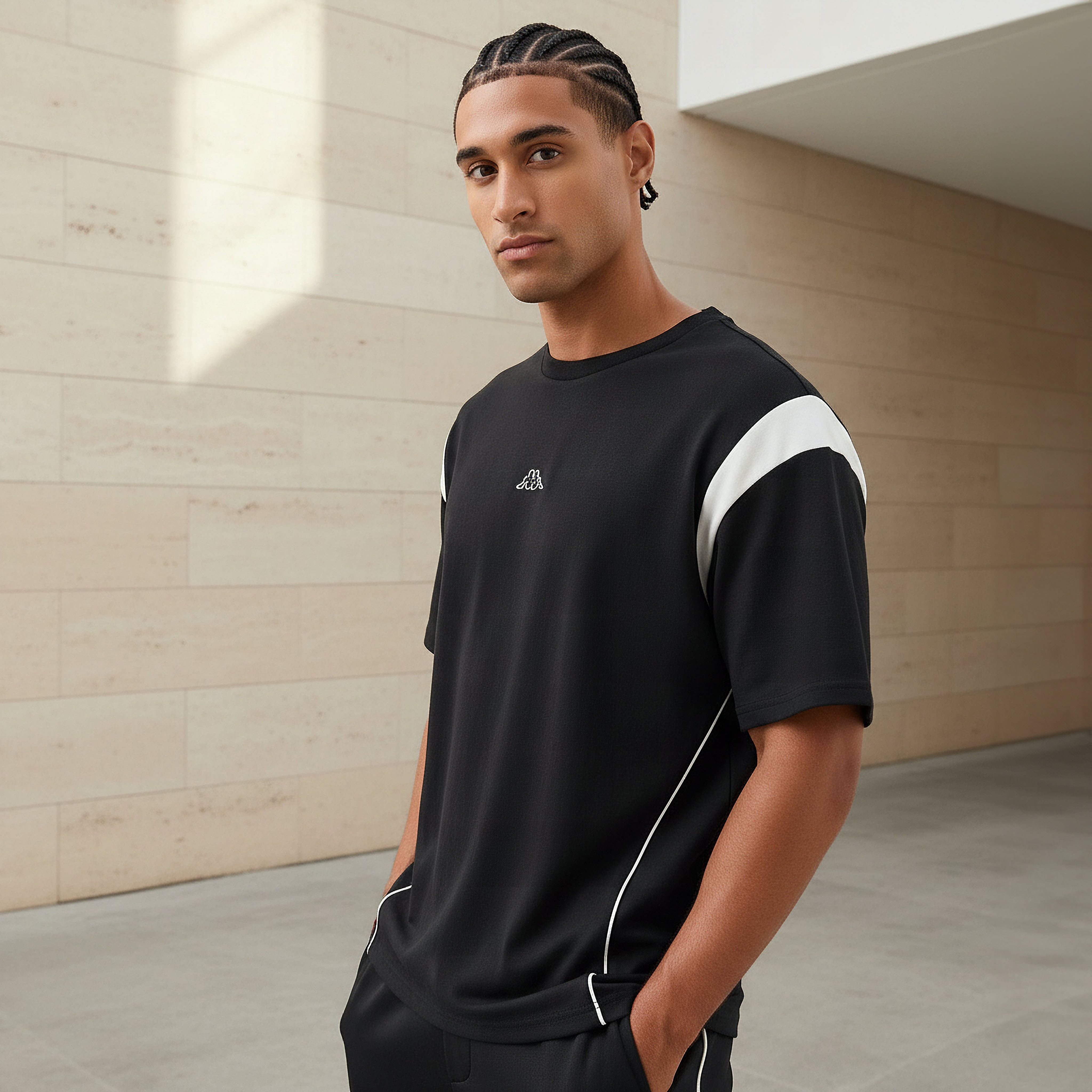 Kappa Men Colourblock T-shirt-men-clothing-sportswearandactivewear-tshirtsandpolos-image-1