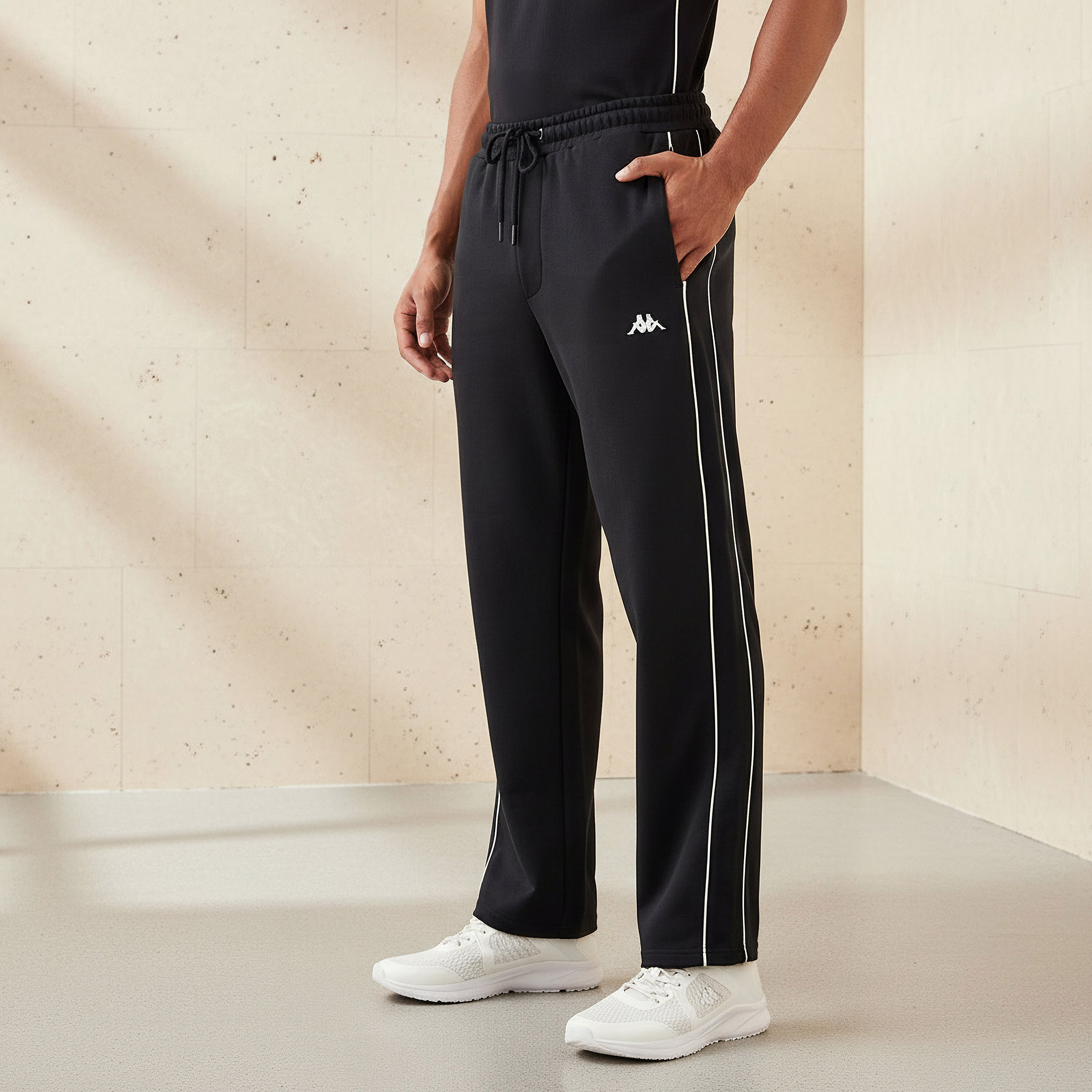 Kappa Men Tape Detail Track Pants-men-clothing-sportswearandactivewear-bottoms-joggers-image-1