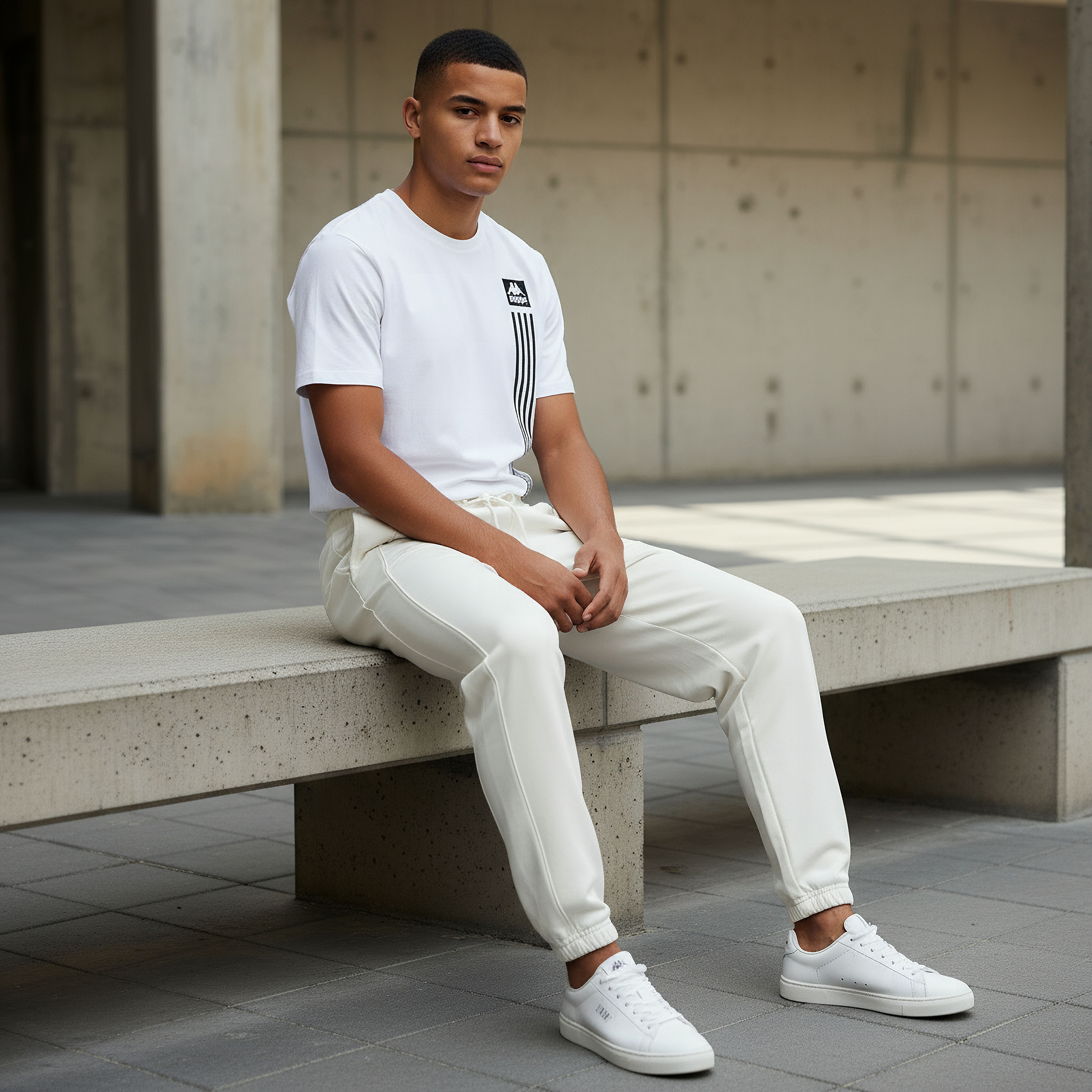 بنطلون رياضي برباط خصر للرجال من كابا-men-clothing-sportswearandactivewear-bottoms-joggers-image-1