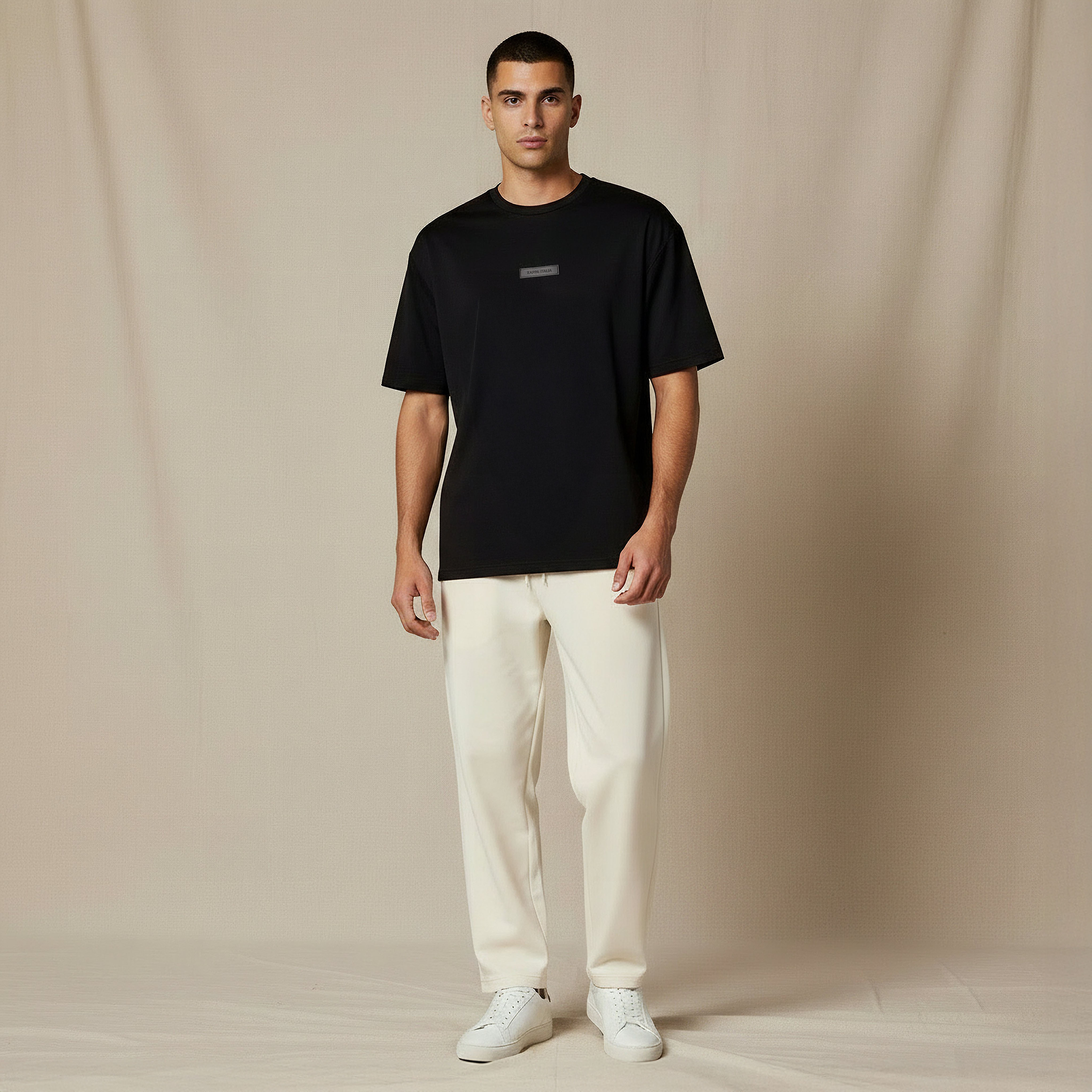 Kappa Men Regular Fit Crew Neck Short Sleeve Logo Applique T-shirt-men-clothing-sportswearandactivewear-tshirtsandpolos-image-2