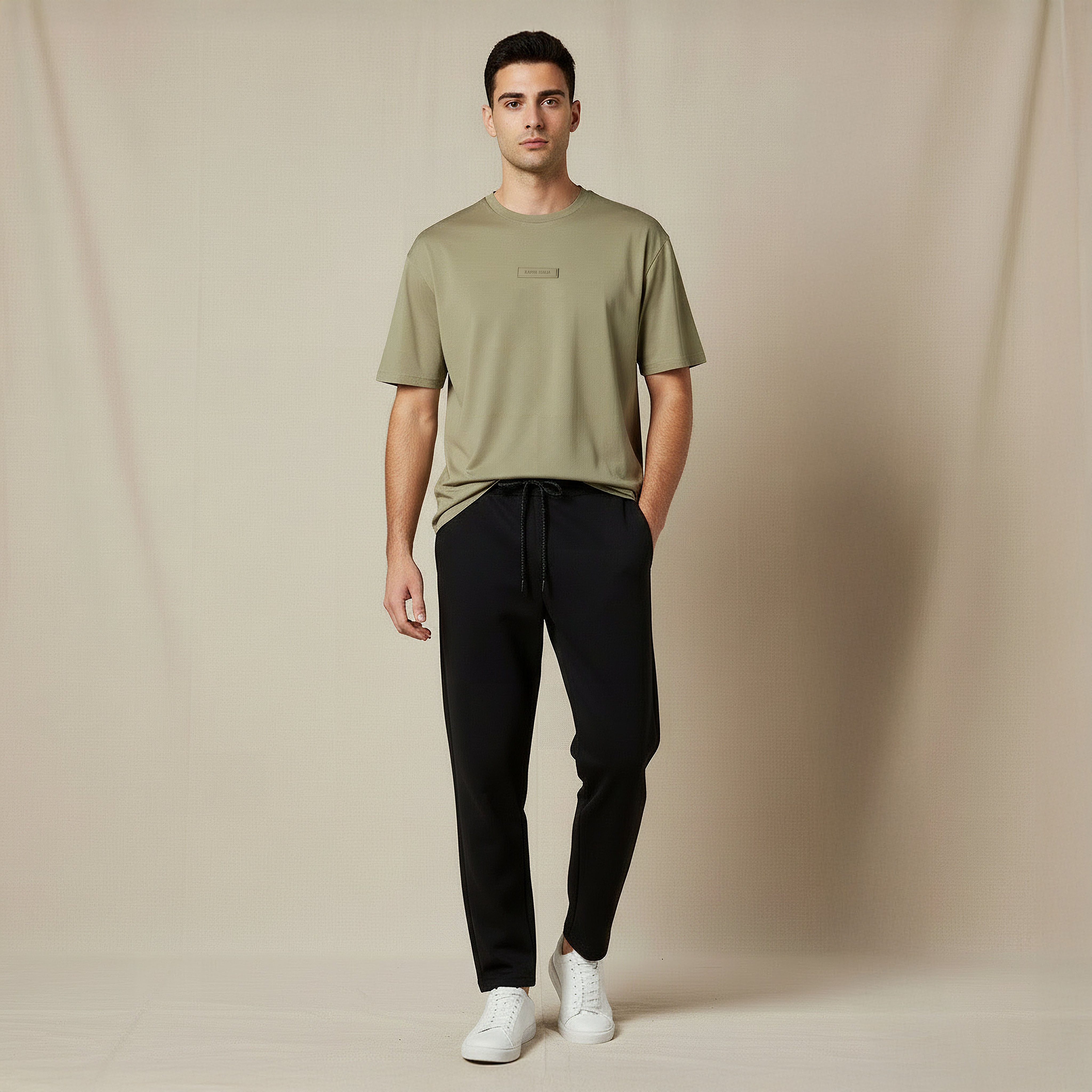 Kappa Men Regular Fit Crew Neck Short Sleeve Logo Applique T-shirt-men-clothing-sportswearandactivewear-tshirtsandpolos-image-5