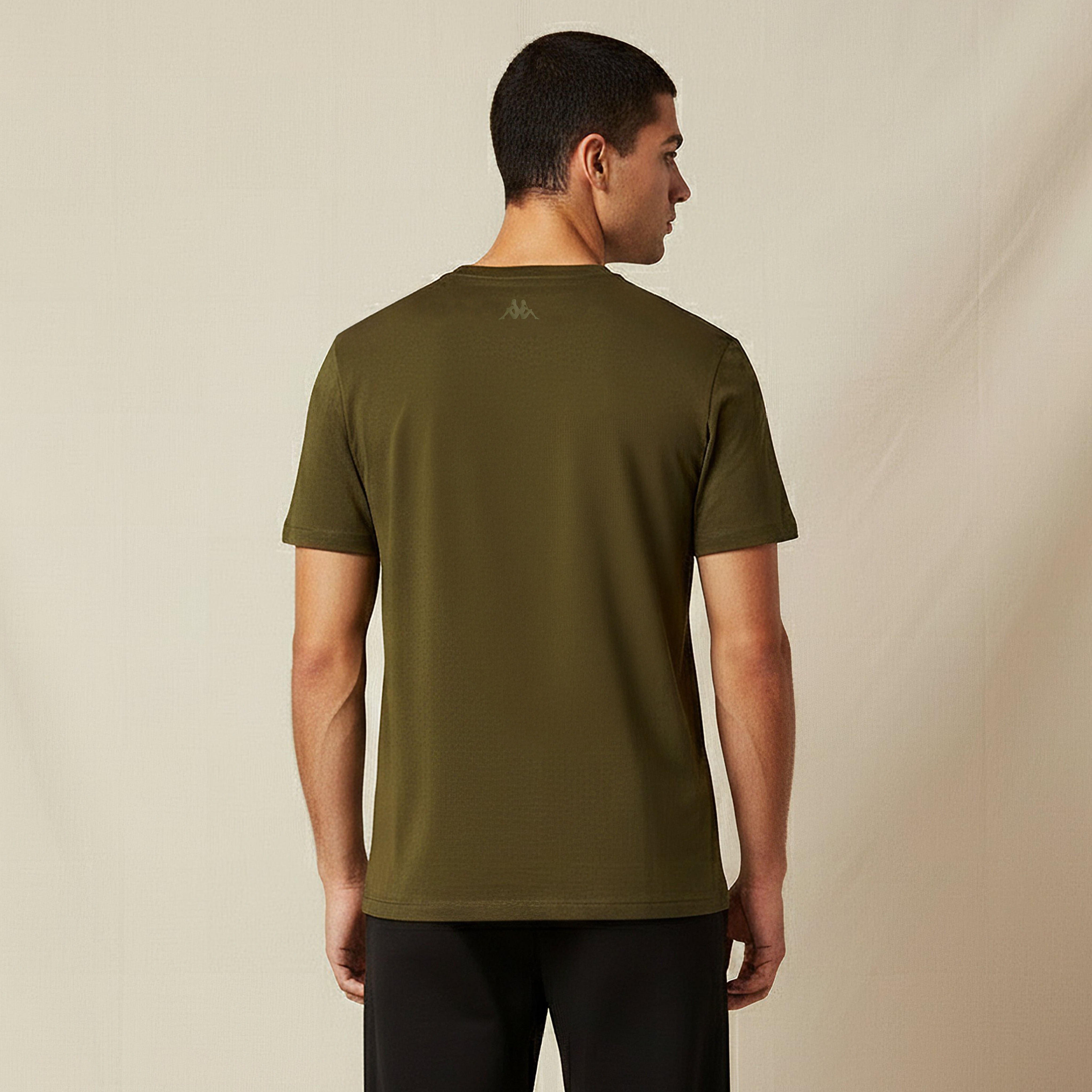 Kappa Men Regular Fit Crew Neck Short Sleeve Logo Applique T-shirt-men-clothing-sportswearandactivewear-tshirtsandpolos-image-3