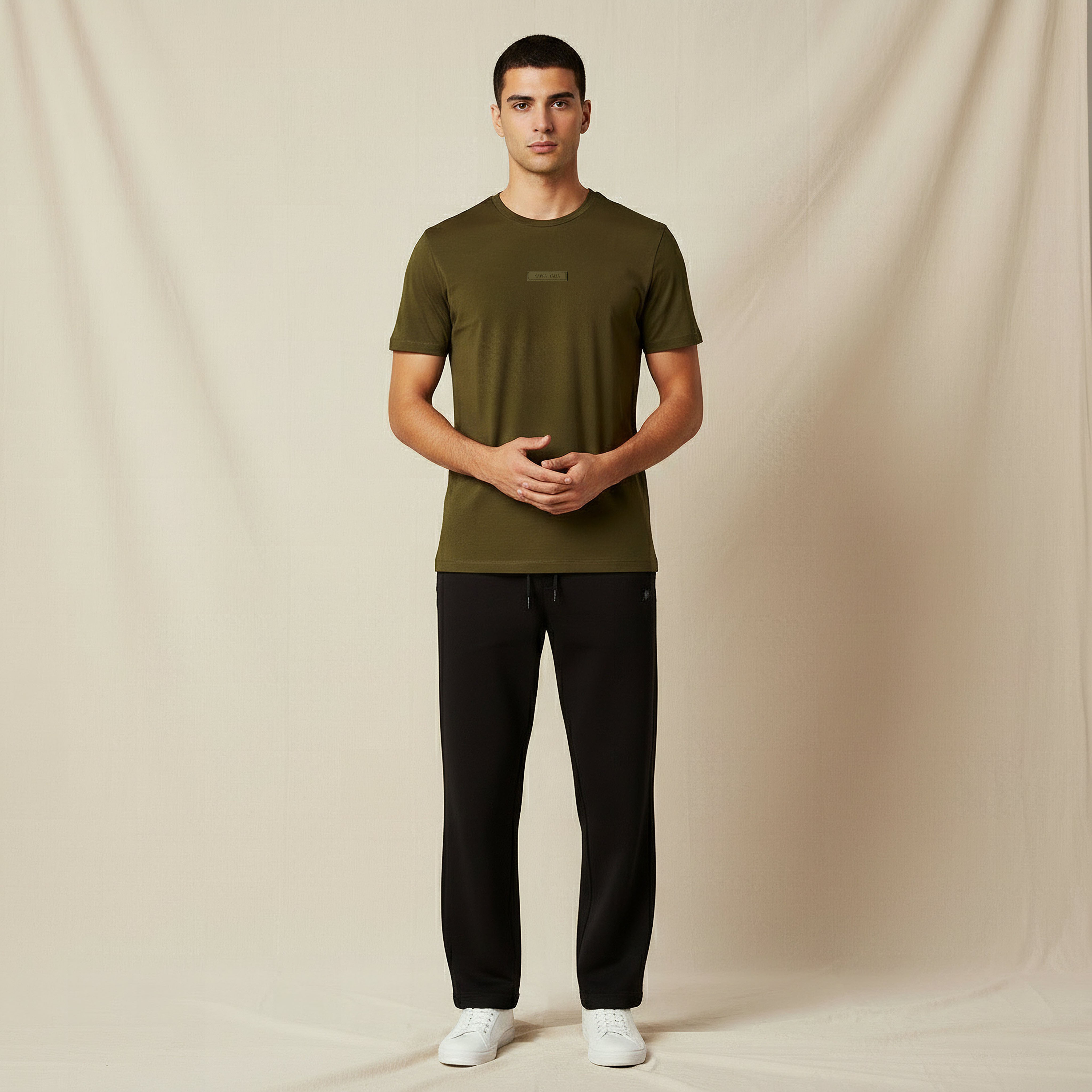 Kappa Men Regular Fit Crew Neck Short Sleeve Logo Applique T-shirt-men-clothing-sportswearandactivewear-tshirtsandpolos-image-5