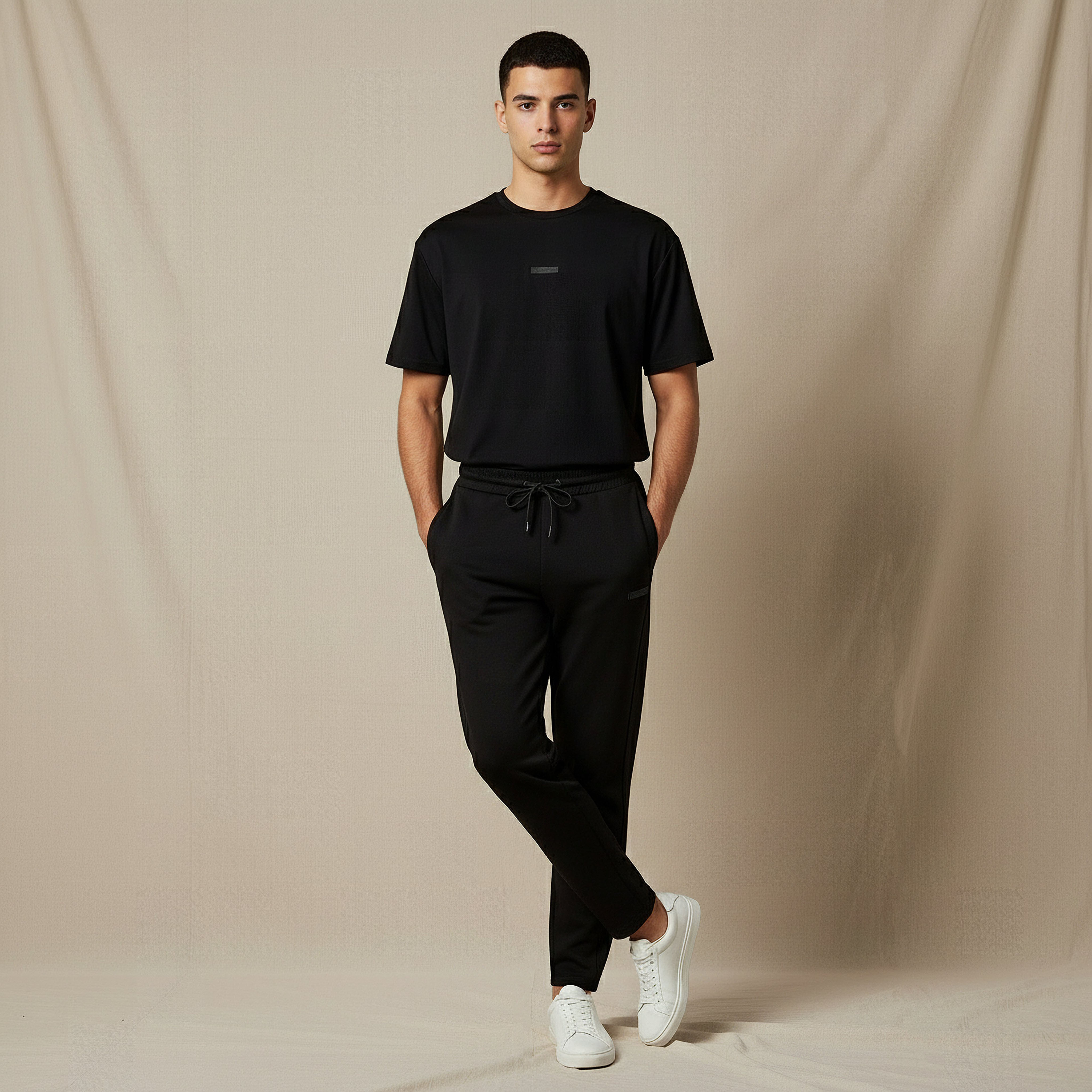 Kappa Men Regular Fit Joggers with Pockets-men-clothing-sportswearandactivewear-bottoms-joggers-image-2