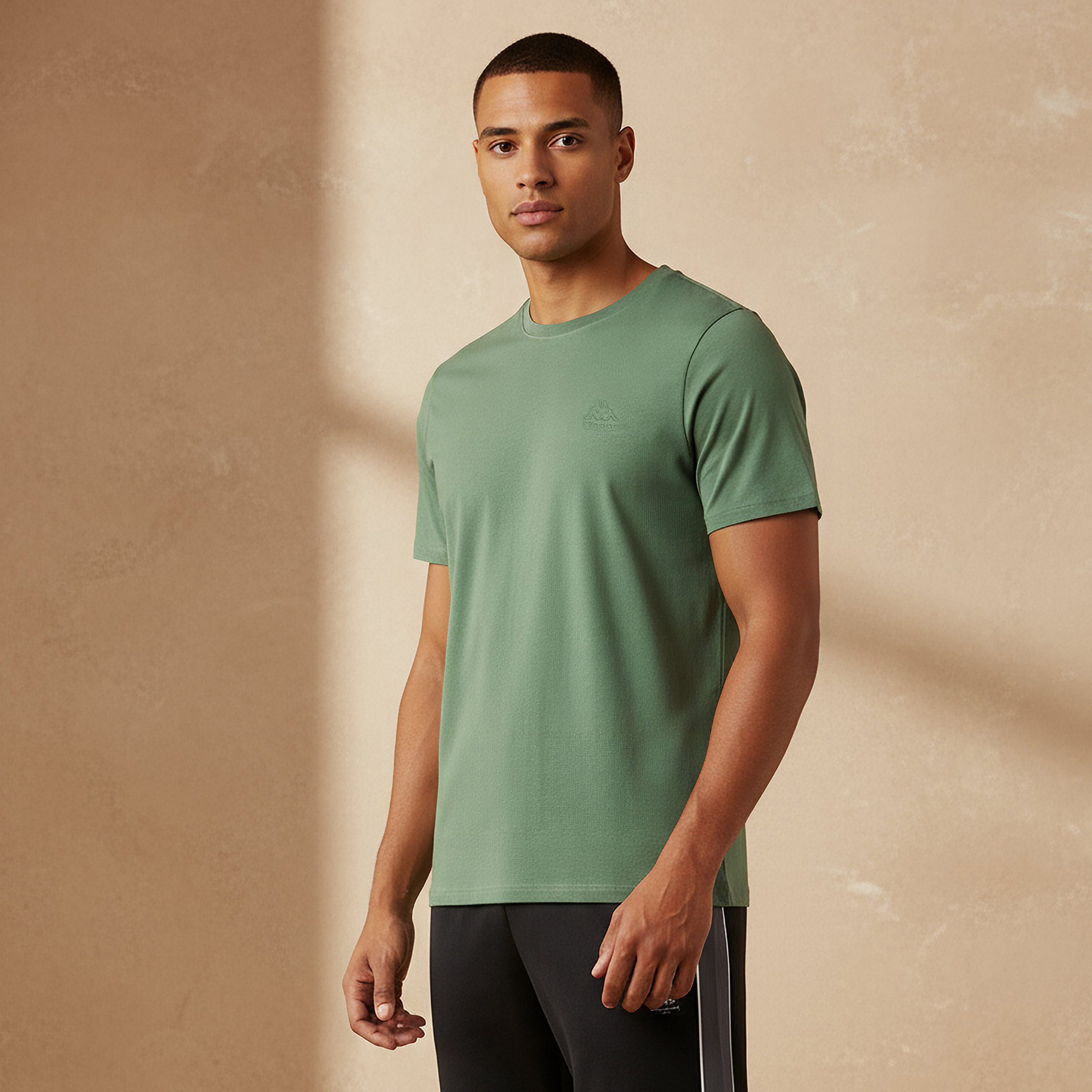 Kappa Men Logo Print T-shirt-men-clothing-sportswearandactivewear-tshirtsandpolos-image-1