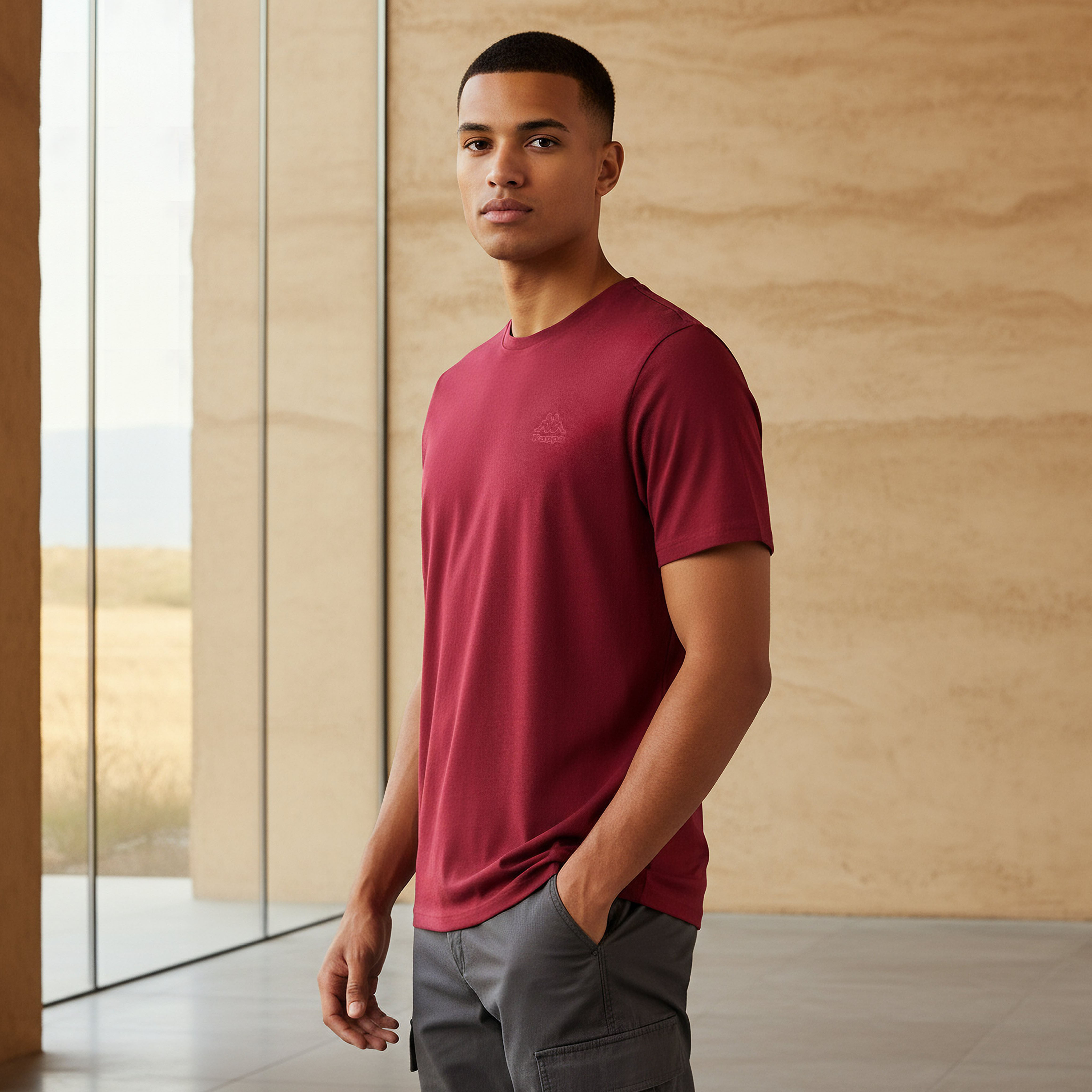 Kappa Men Logo Print T-shirt-men-clothing-sportswearandactivewear-tshirtsandpolos-image-1