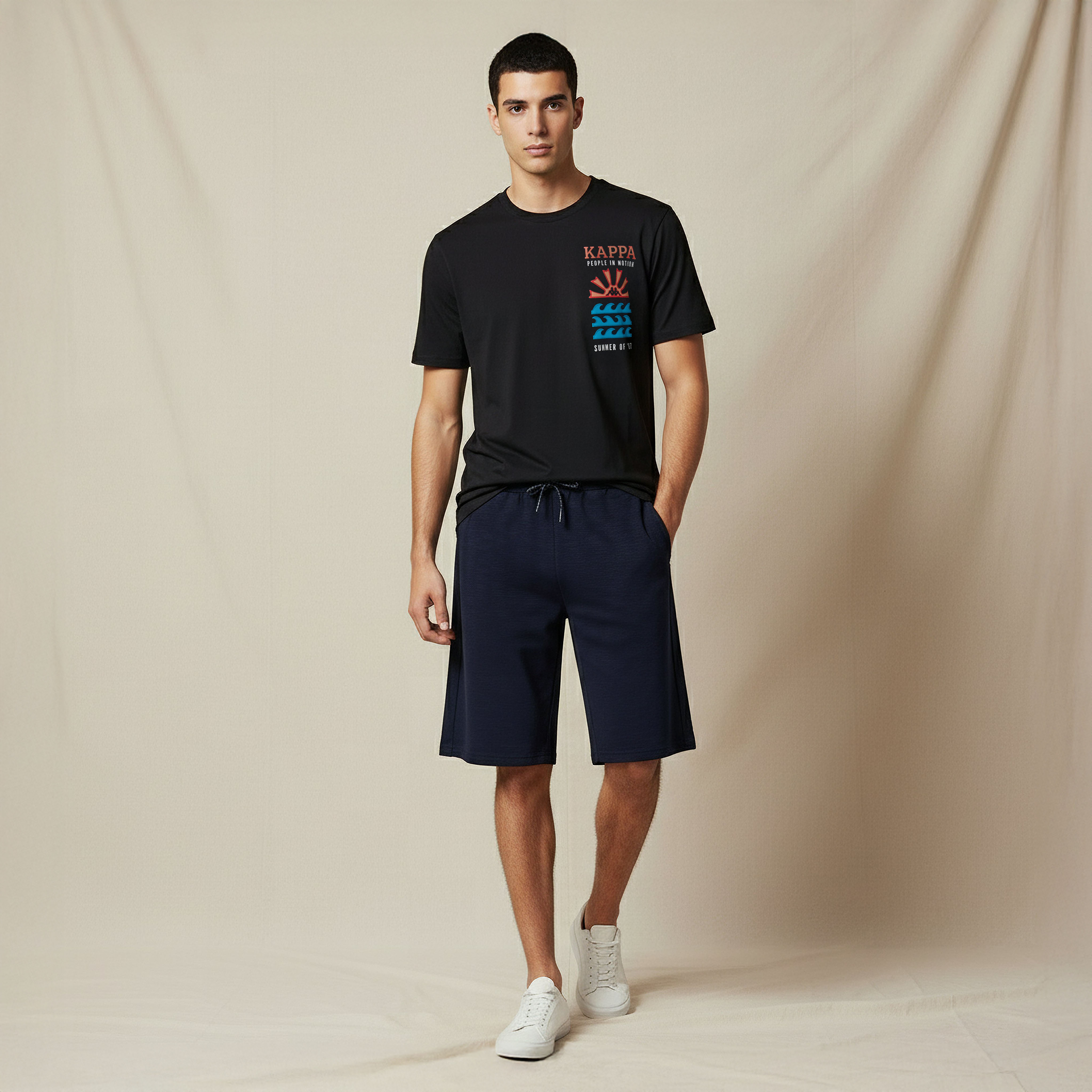 Kappa Non Stretchable Regular Fit Shorts with Pockets-men-clothing-bottoms-shorts-image-3