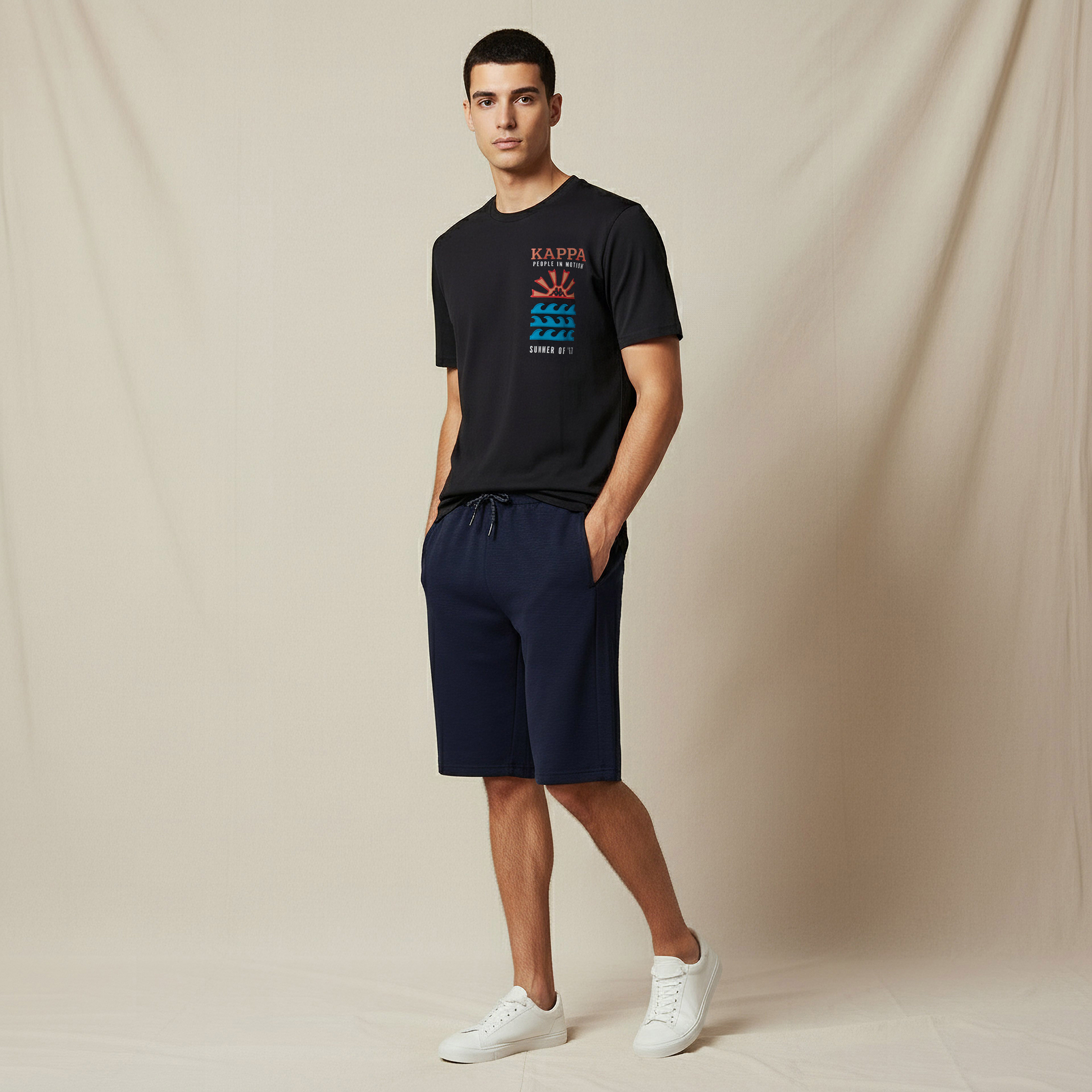 Kappa Non Stretchable Regular Fit Shorts with Pockets-men-clothing-bottoms-shorts-image-5
