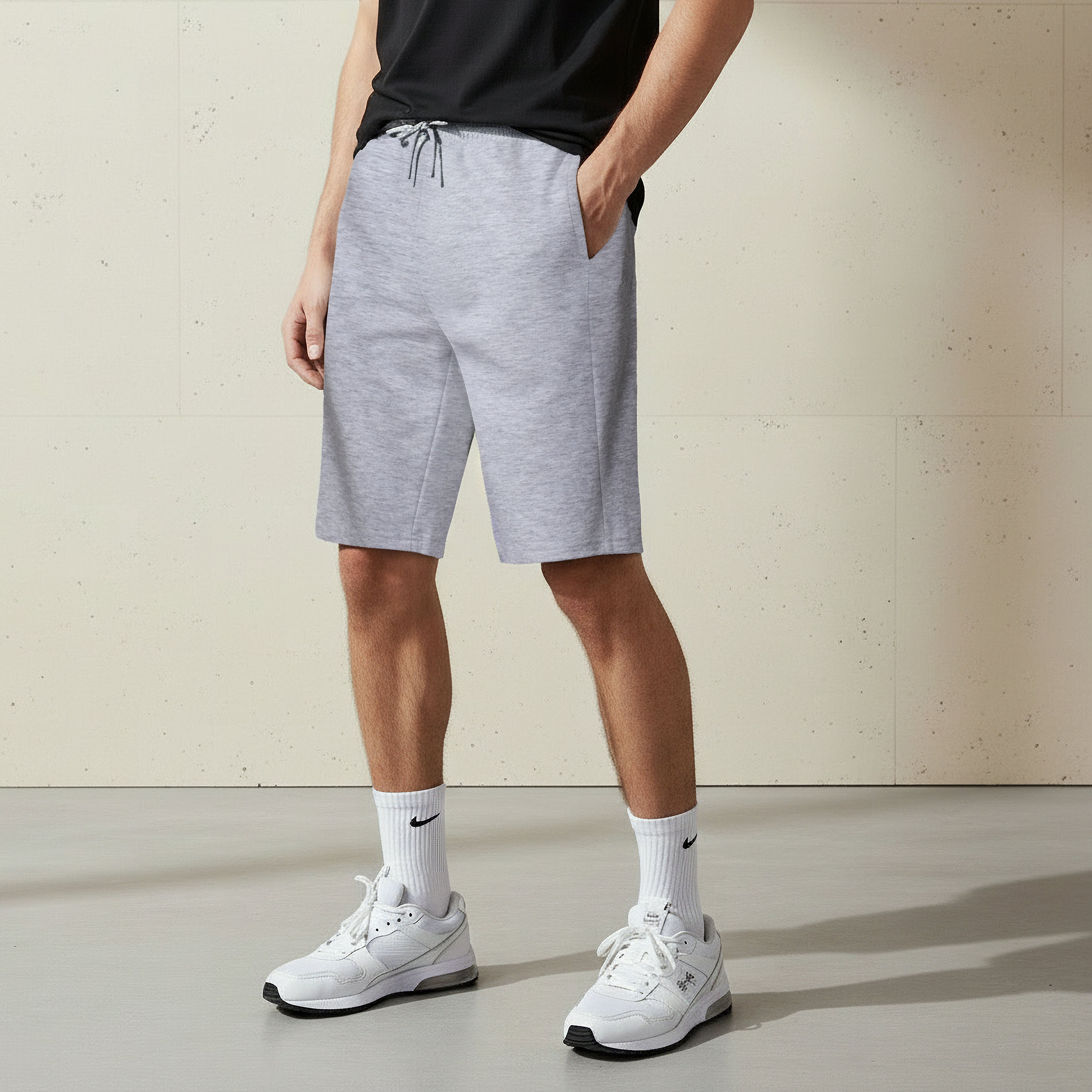 Kappa Non Stretchable Regular Fit Shorts with Pockets-men-clothing-bottoms-shorts-image-1