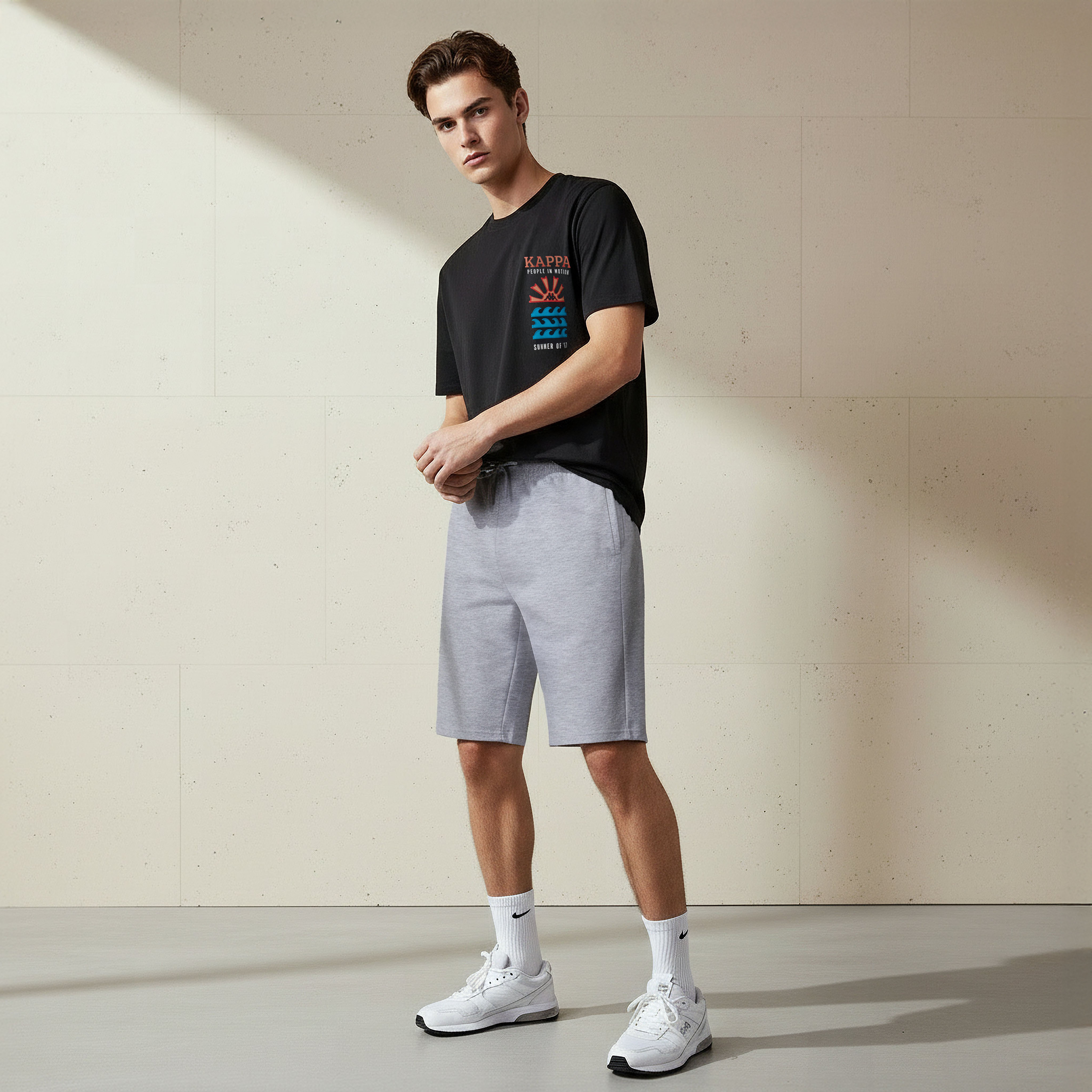 Kappa Non Stretchable Regular Fit Shorts with Pockets-men-clothing-bottoms-shorts-image-3