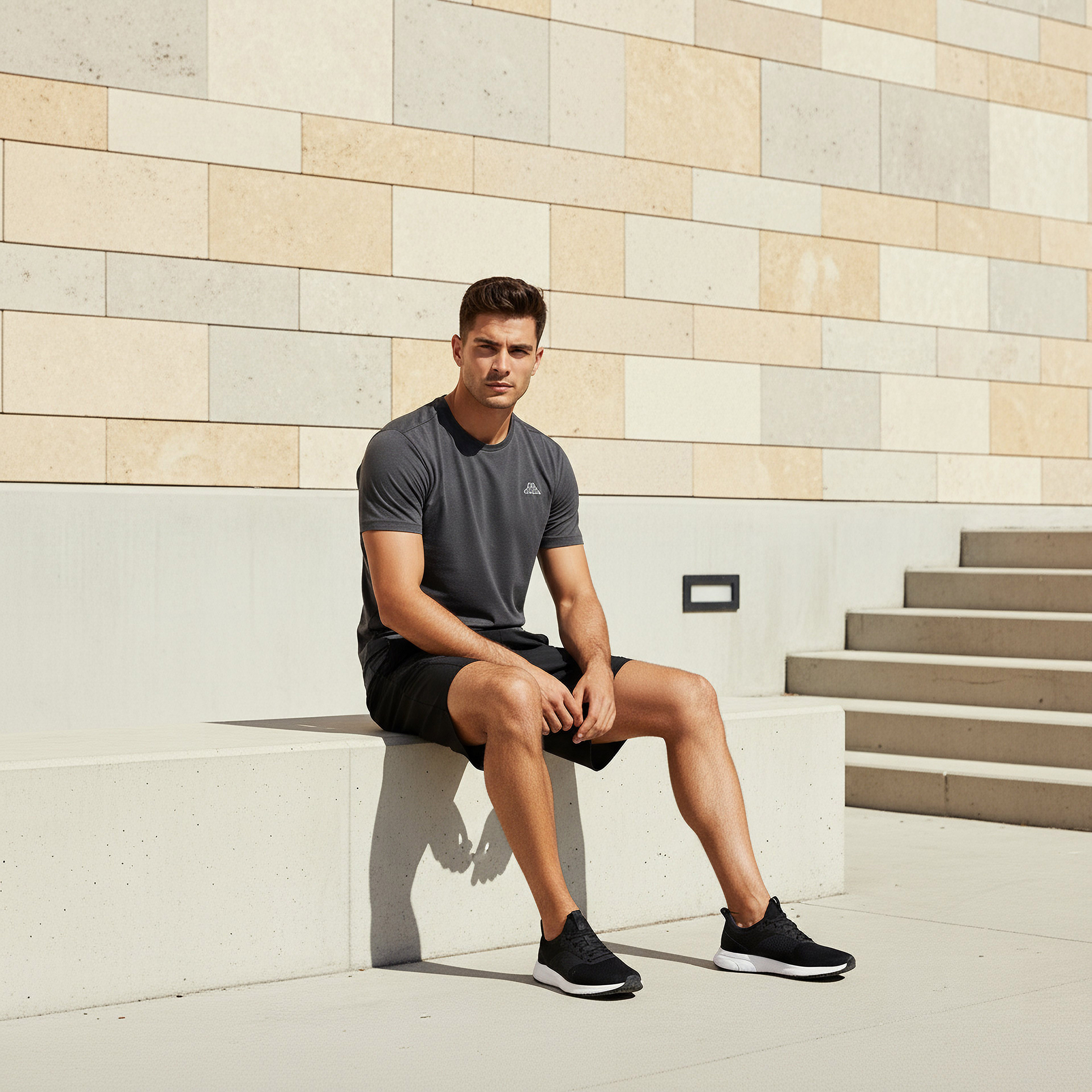 Kappa Regular Fit Shorts with Mesh Panel-men-clothing-bottoms-shorts-image-5