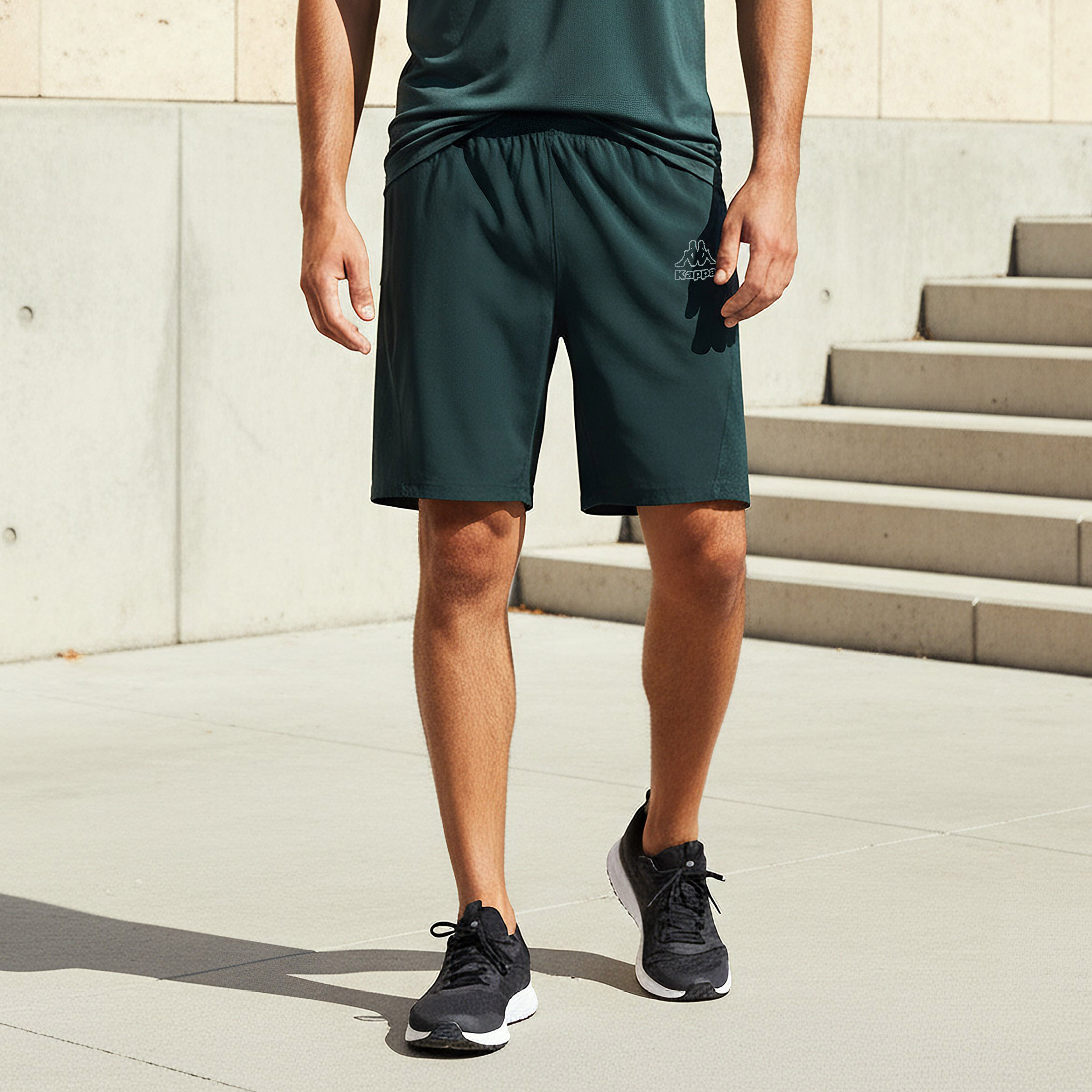 Kappa Regular Fit Shorts with Mesh Panel-men-clothing-bottoms-shorts-image-1