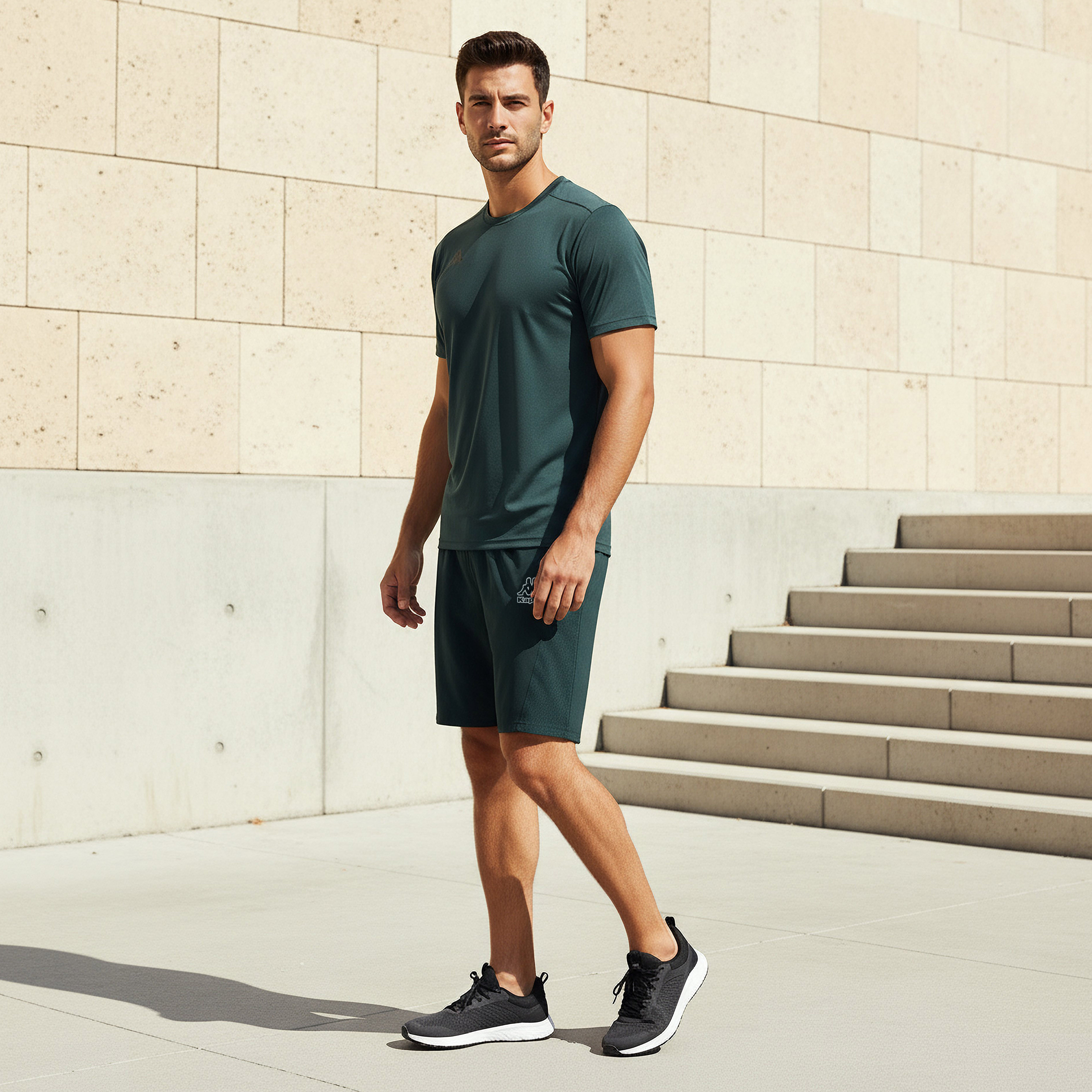 Kappa Regular Fit Shorts with Mesh Panel-men-clothing-bottoms-shorts-image-2
