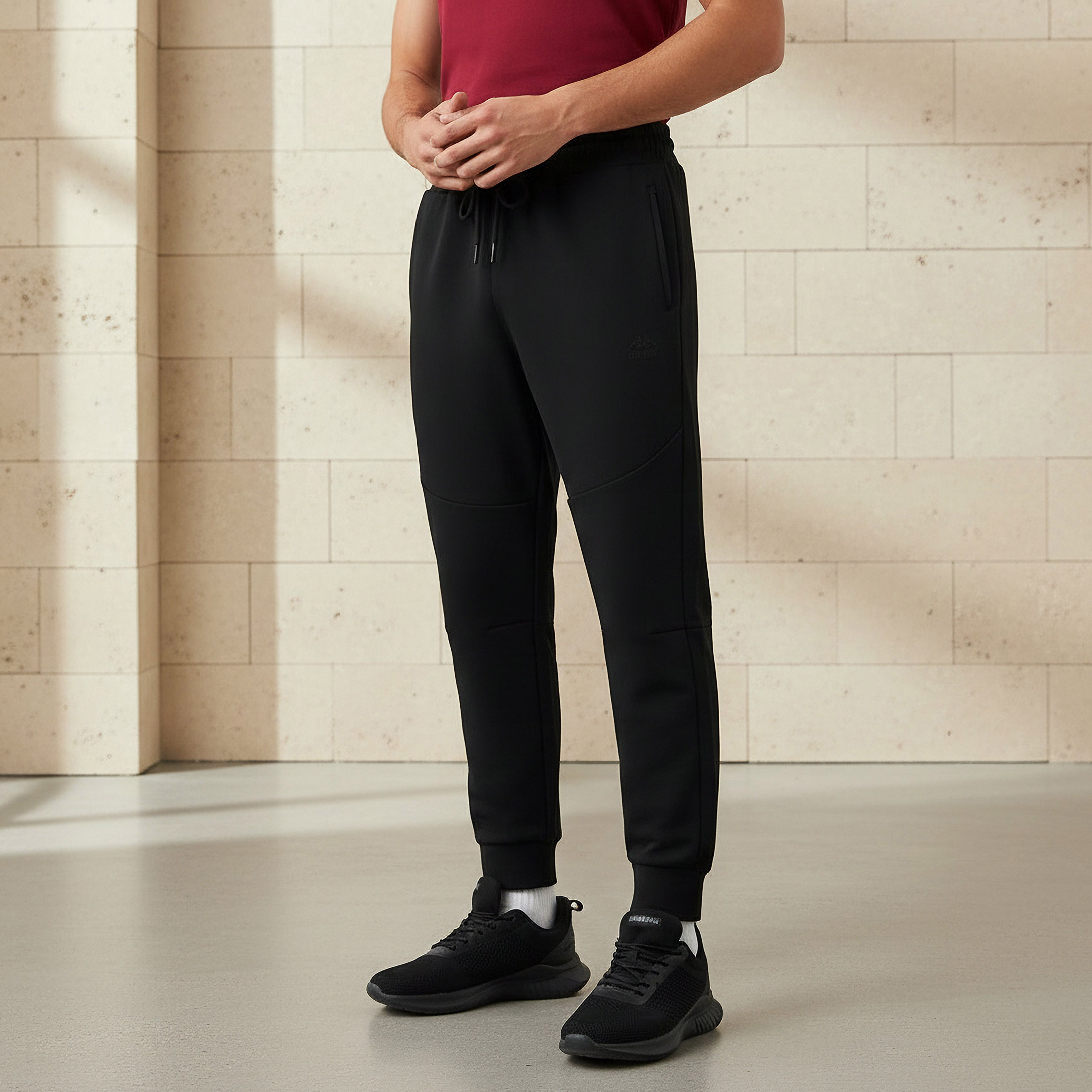 Kappa Men Heat Sealed Zipper Joggers-men-clothing-sportswearandactivewear-bottoms-joggers-image-1