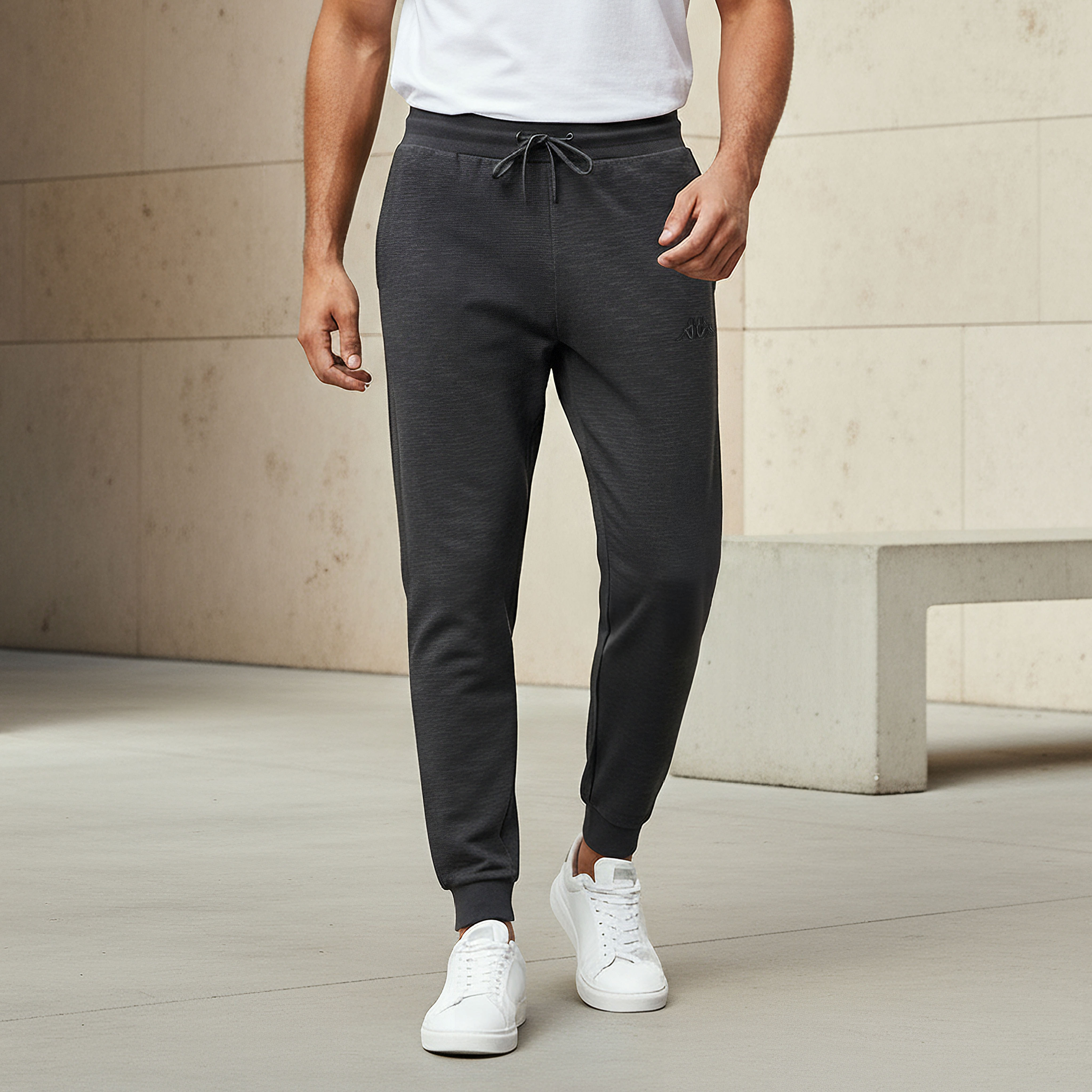 Kappa Men Drawstring Waist Joggers-men-clothing-sportswearandactivewear-bottoms-joggers-image-1