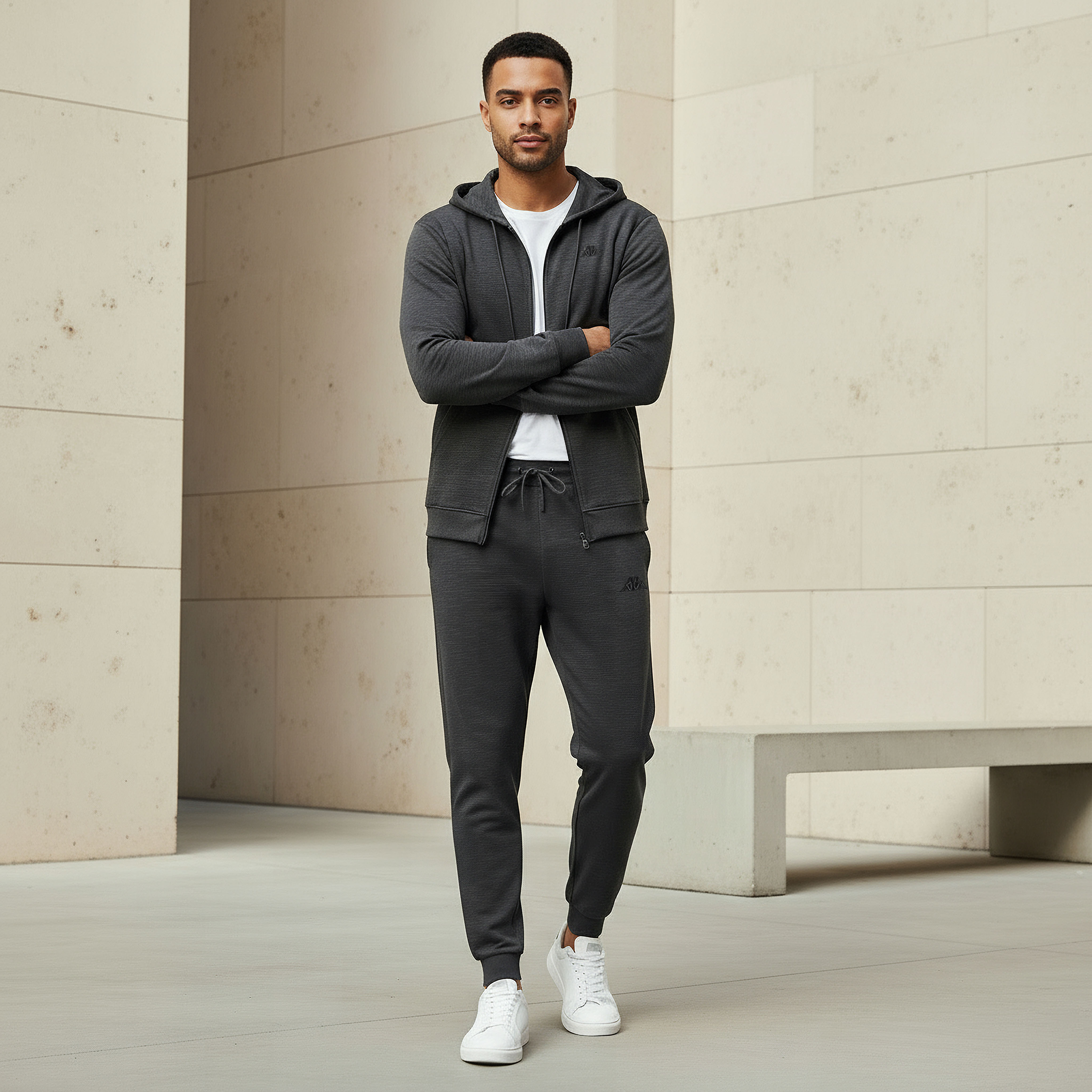 Kappa Men Drawstring Waist Joggers-men-clothing-sportswearandactivewear-bottoms-joggers-image-2