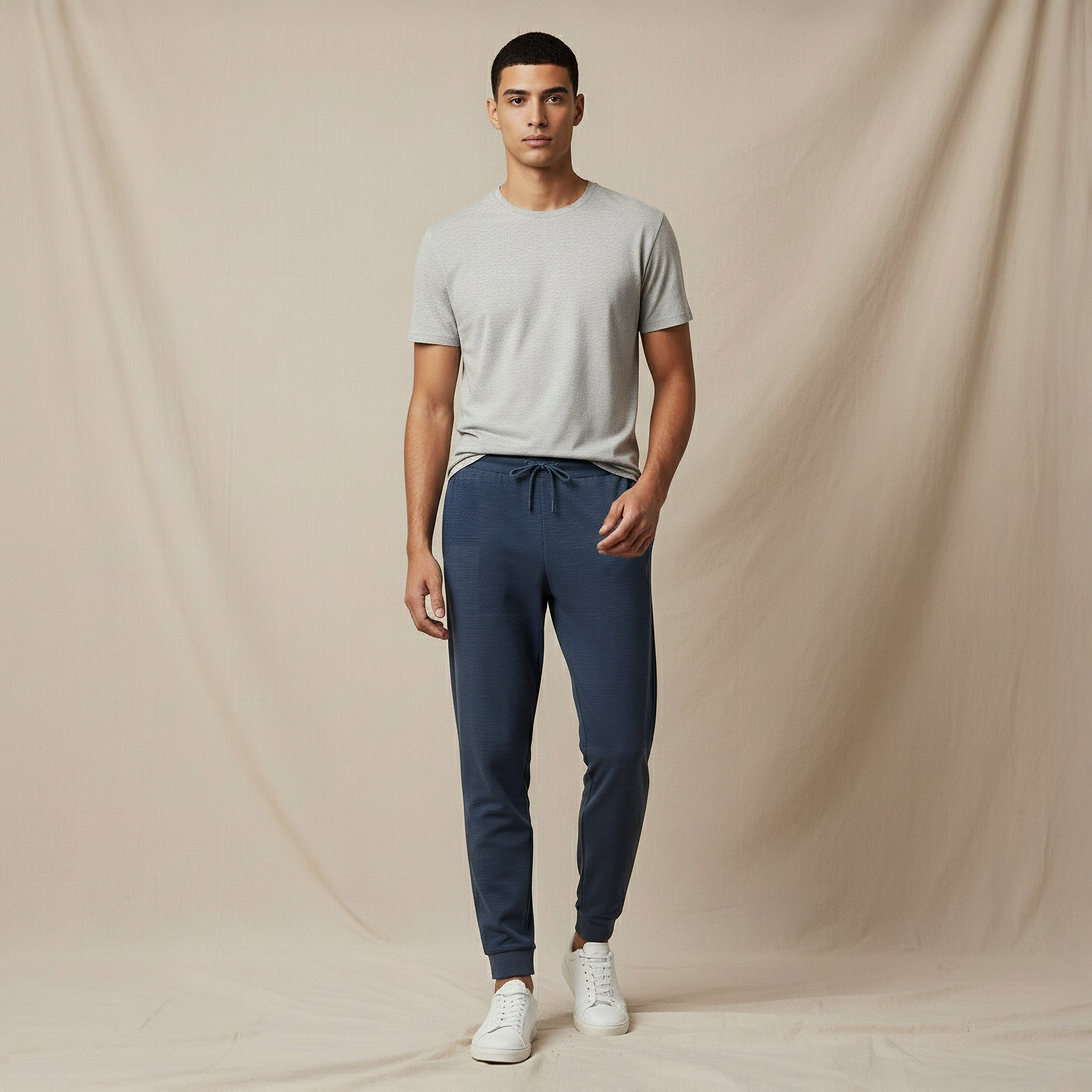 Kappa Men Joggers with Drawstring Waist-men-clothing-sportswearandactivewear-bottoms-joggers-image-2