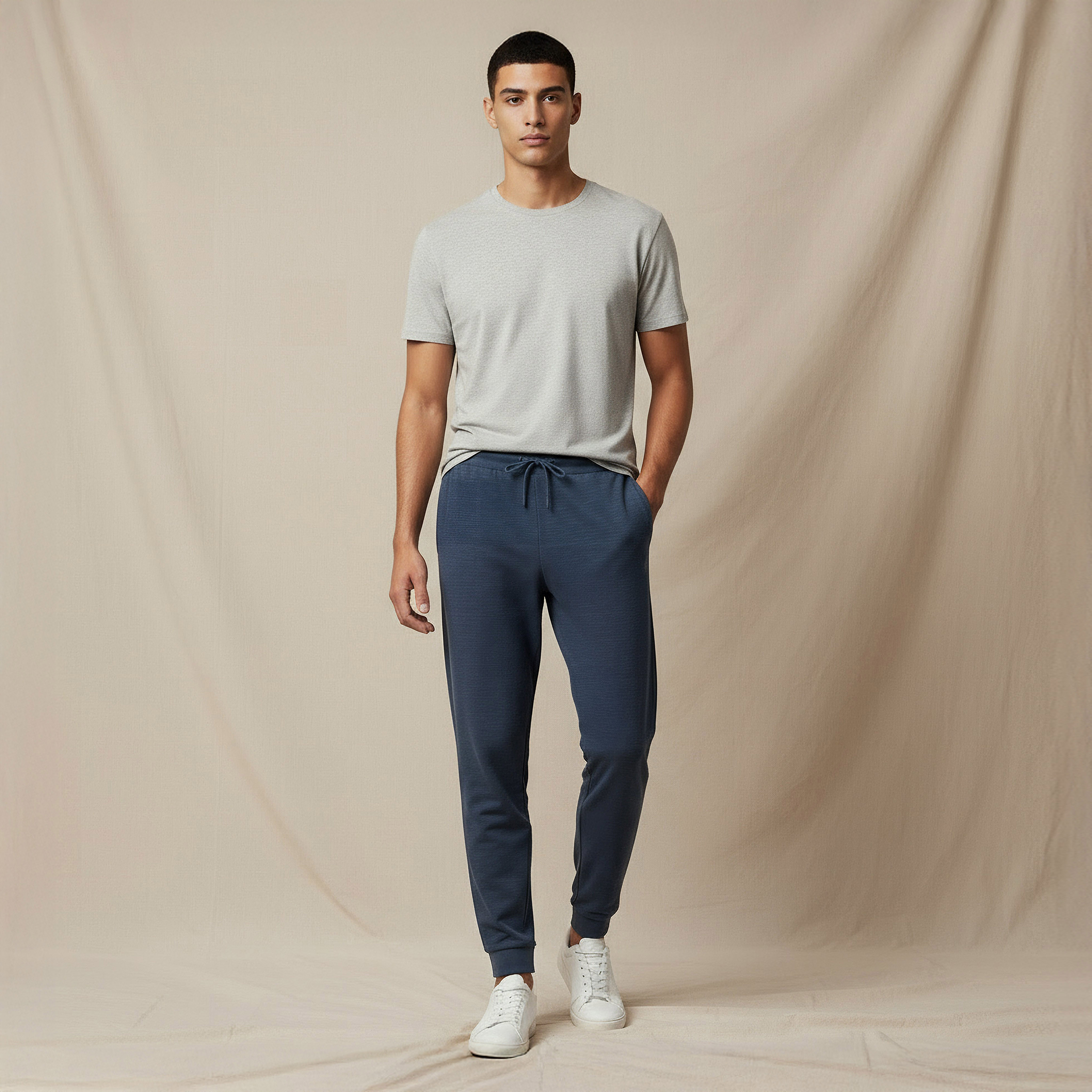 Kappa Men Joggers with Drawstring Waist-men-clothing-sportswearandactivewear-bottoms-joggers-image-5