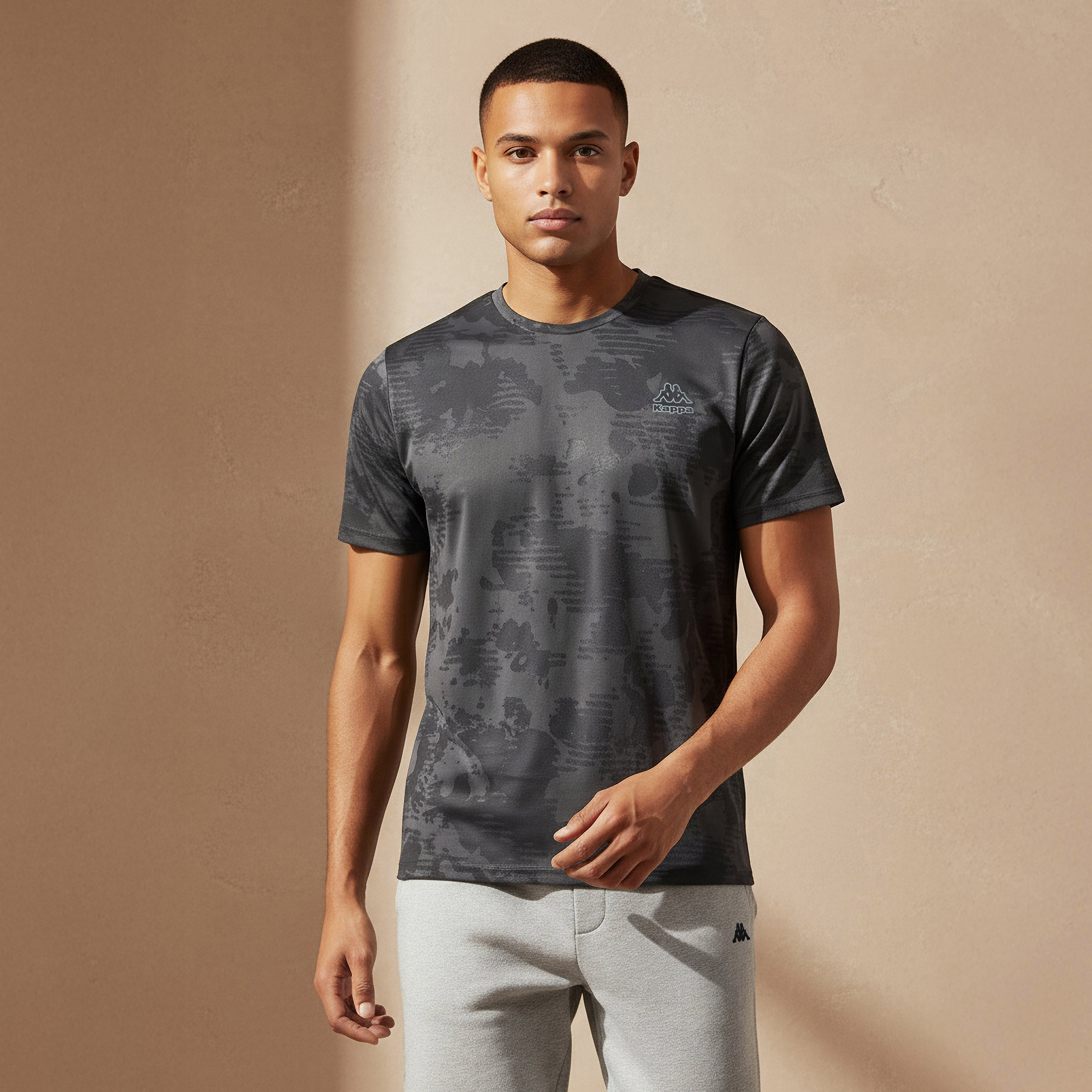 Kappa Men Printed Performance T-shirt-men-clothing-sportswearandactivewear-tshirtsandpolos-image-1