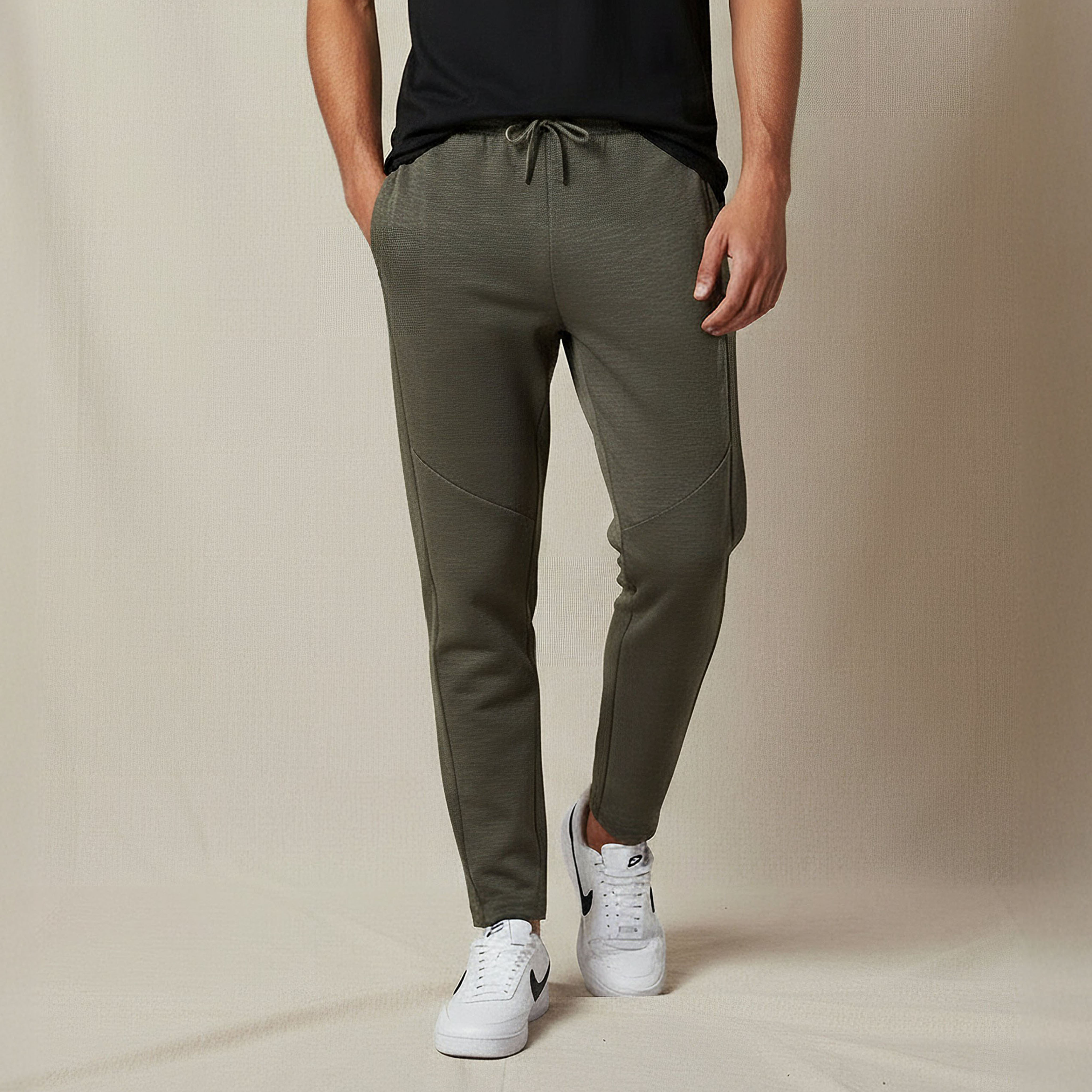 Kappa Men Regular Fit Joggers with Pockets-men-clothing-sportswearandactivewear-bottoms-joggers-image-1
