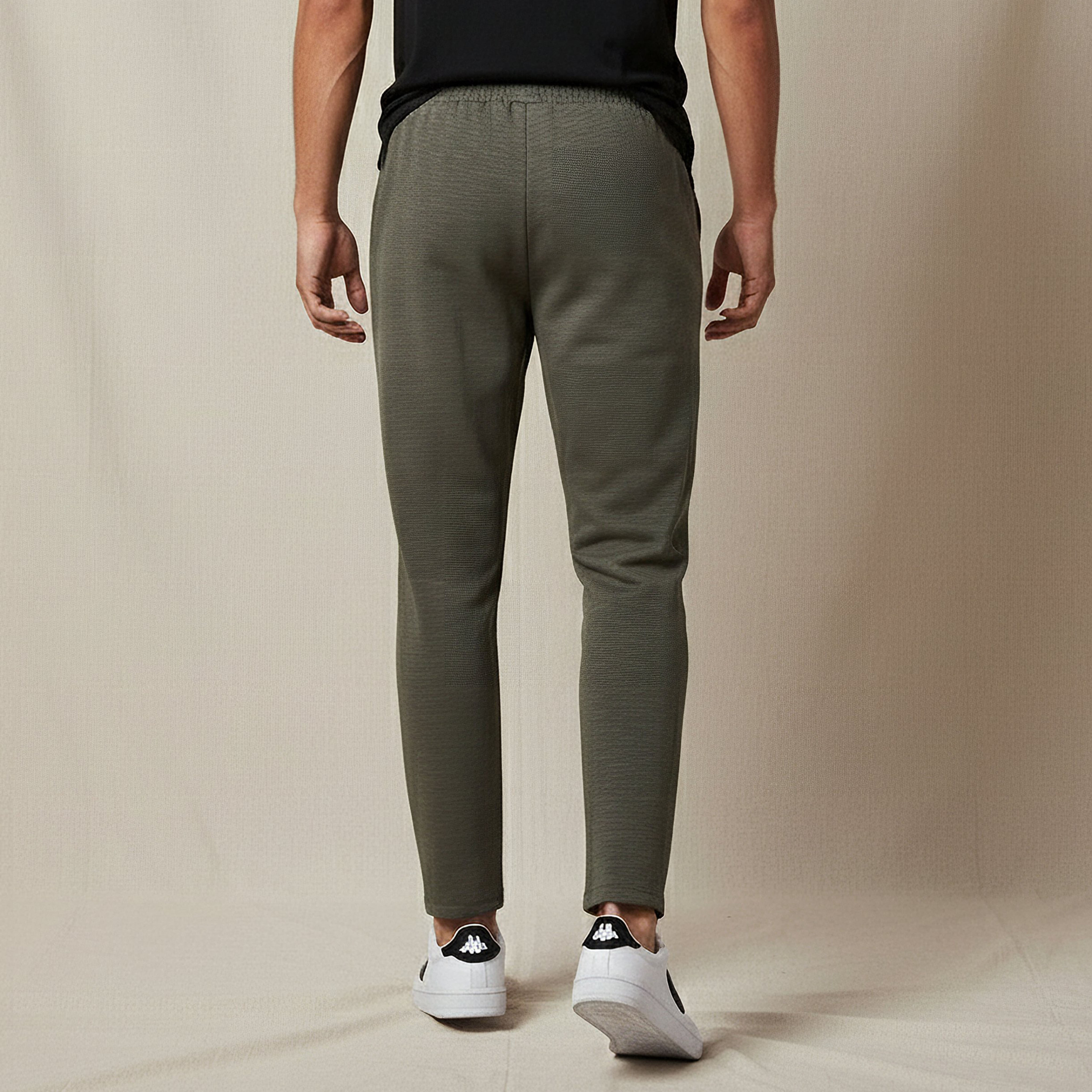 Kappa Men Regular Fit Joggers with Pockets-men-clothing-sportswearandactivewear-bottoms-joggers-image-3