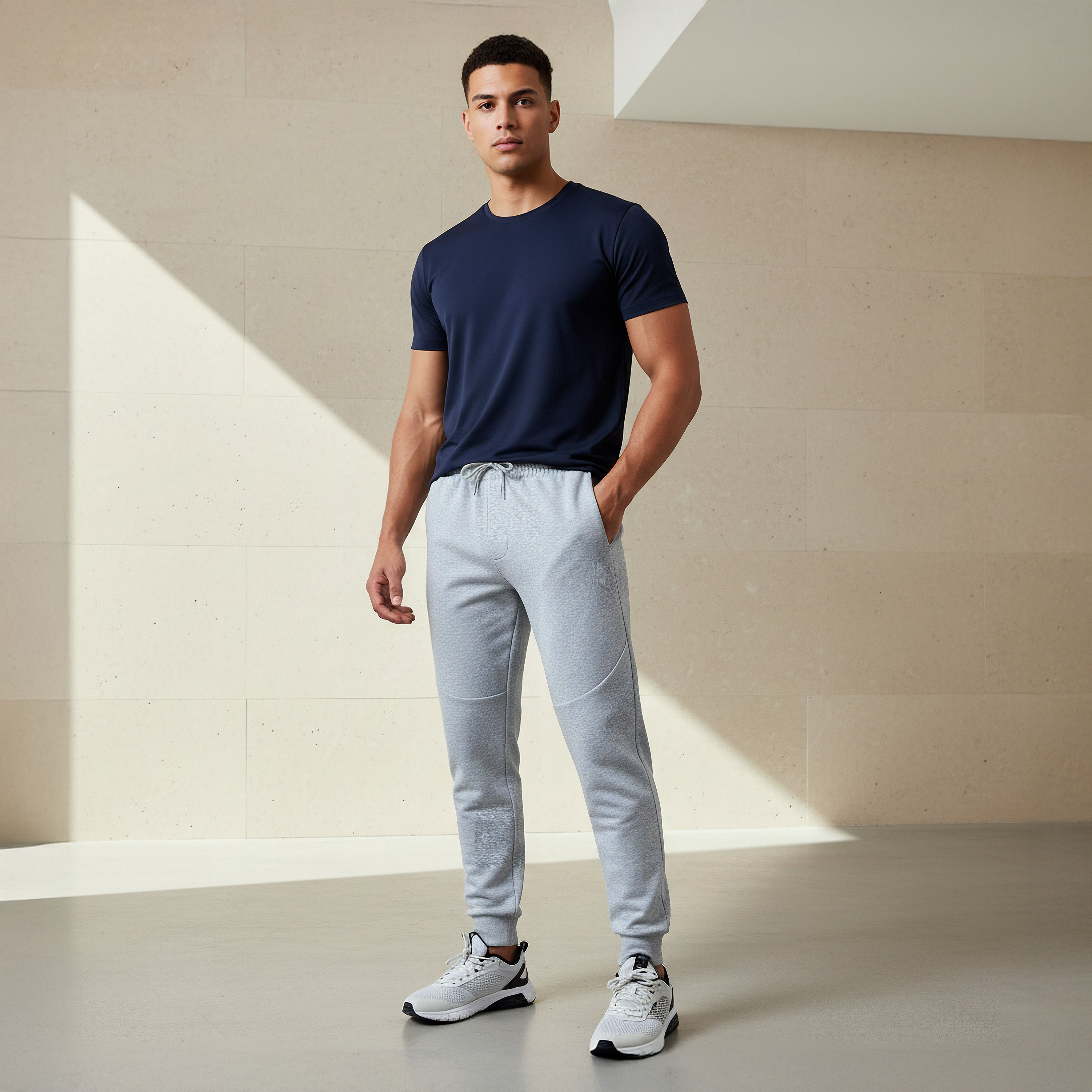Kappa Men Drawstring Waist Joggers-men-clothing-sportswearandactivewear-bottoms-joggers-image-2