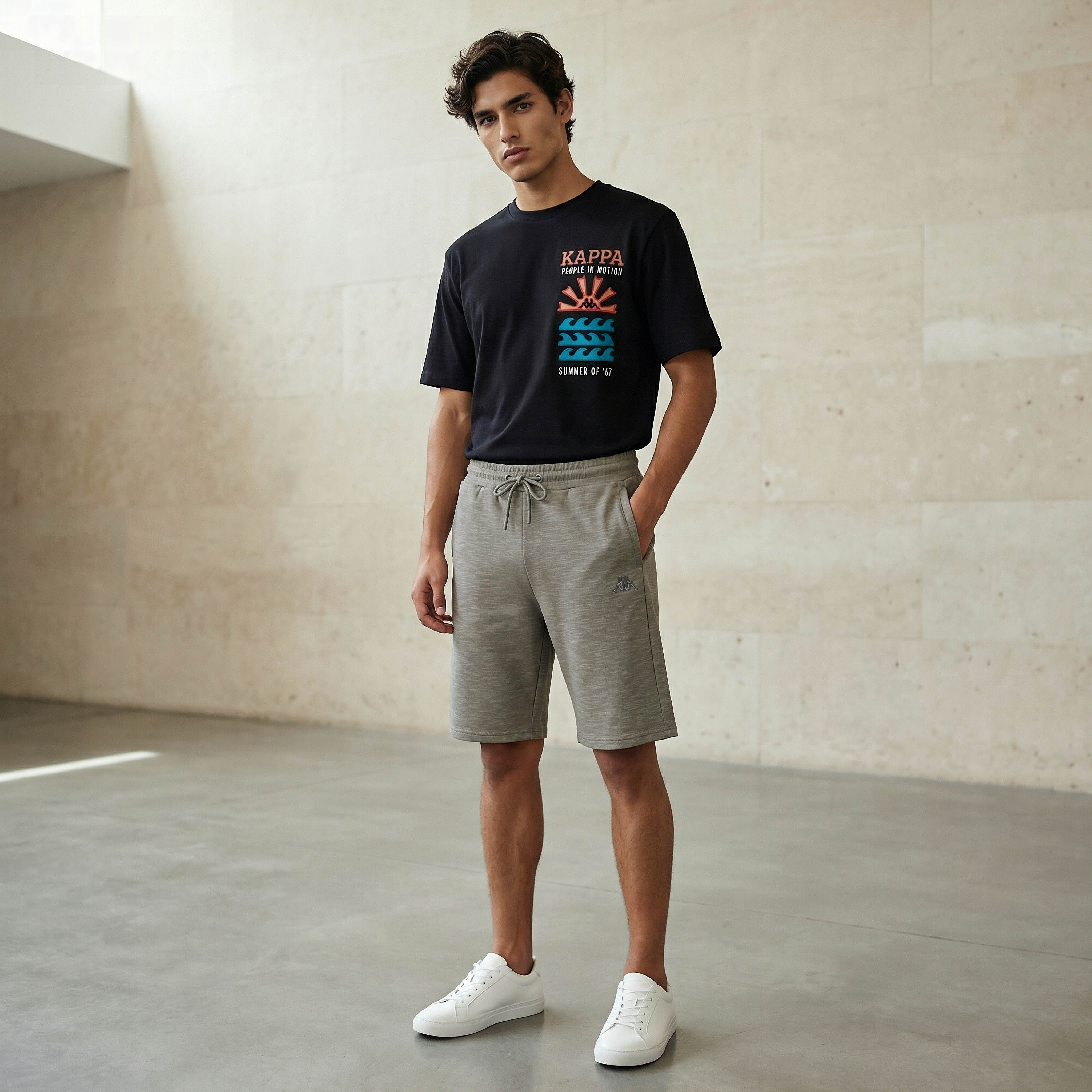 شورت غير قابل للتمدد بقصّة عادية مع جيوب من كابا-men-clothing-bottoms-shorts-image-2