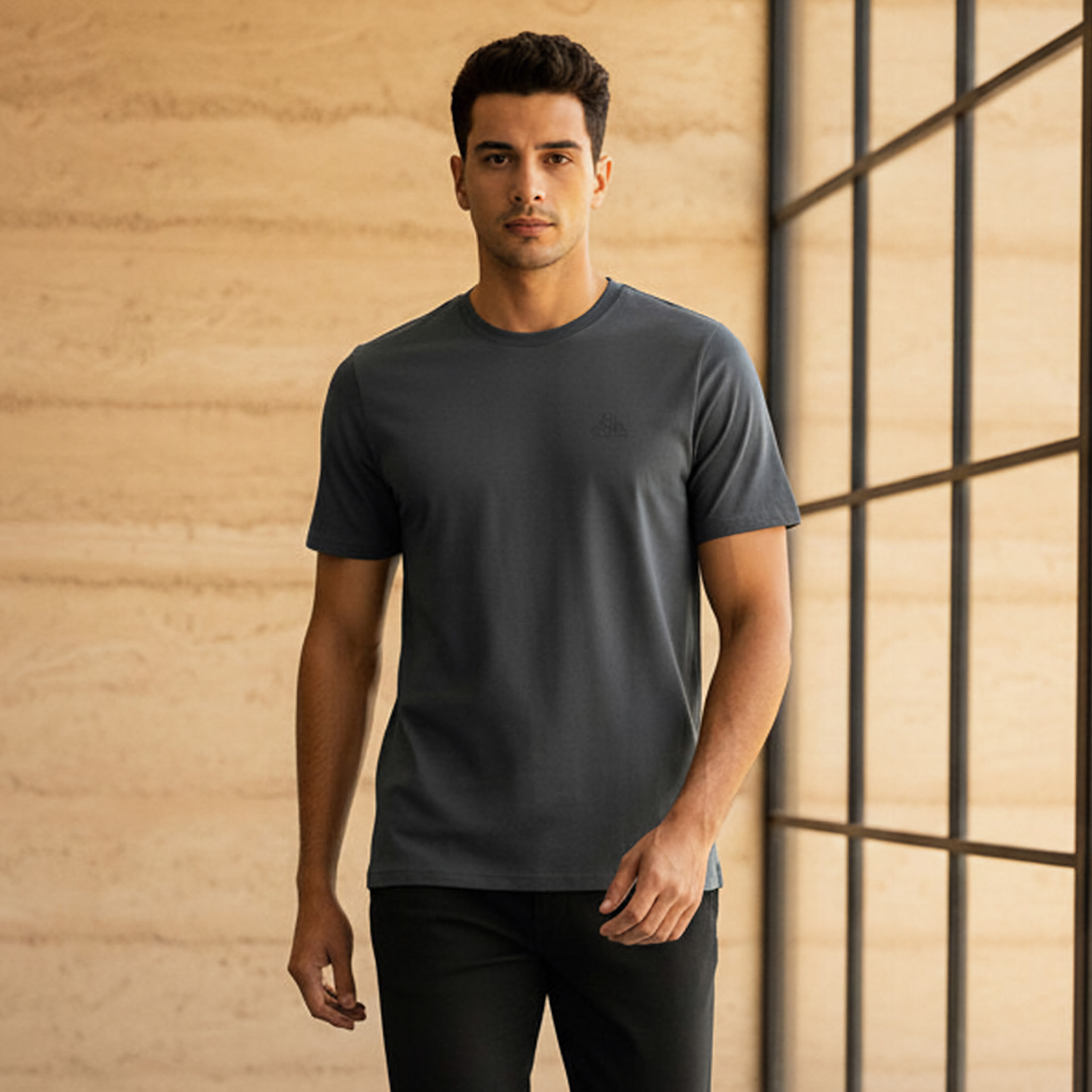 Kappa Men Logo Print T-shirt-men-clothing-sportswearandactivewear-tshirtsandpolos-image-1
