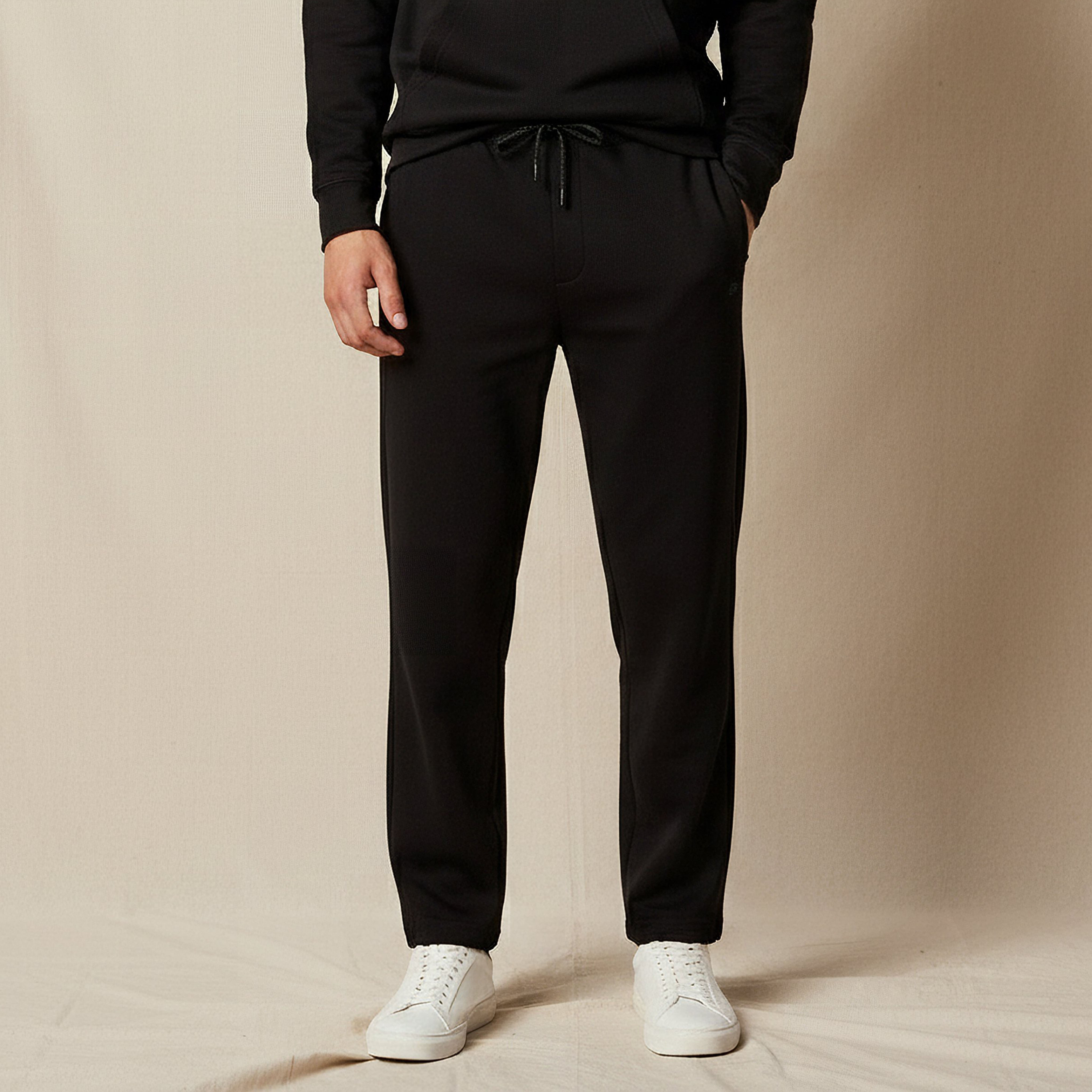 Kappa Men Relaxed Fit Joggers with Pockets-men-clothing-sportswearandactivewear-bottoms-joggers-image-1