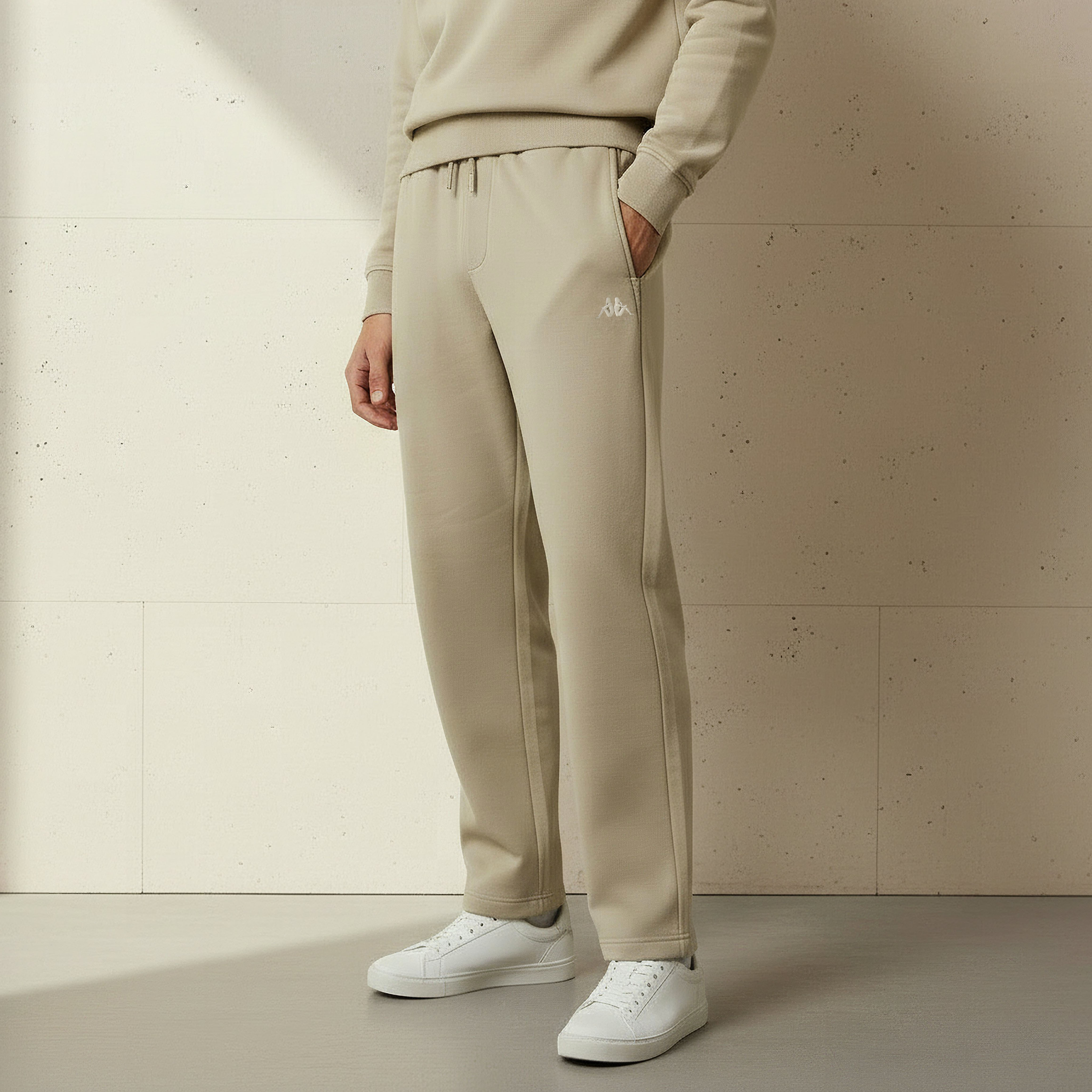 Kappa Men Relaxed Fit Joggers with Pockets-men-clothing-sportswearandactivewear-bottoms-joggers-image-1