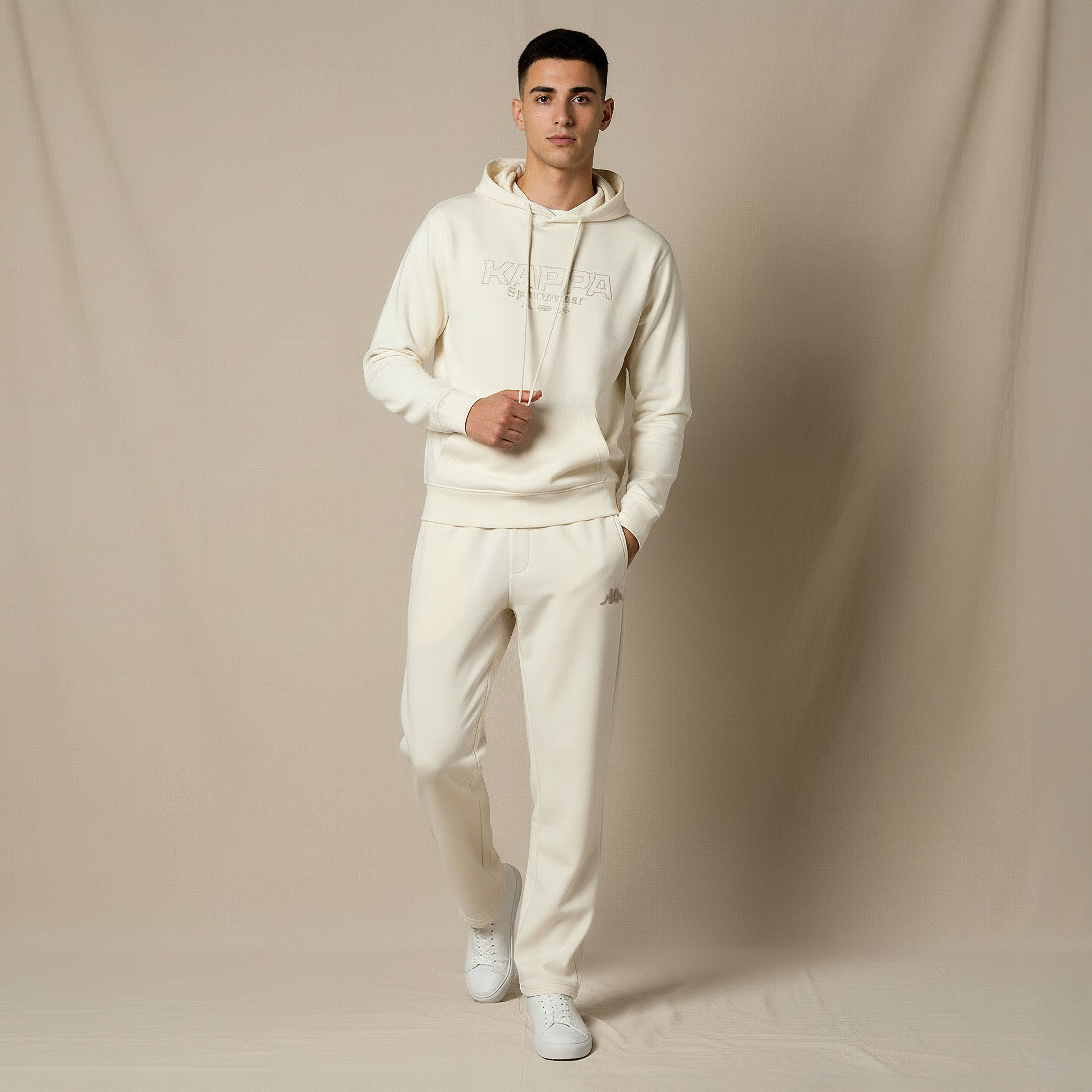 Kappa Men Relaxed Fit Joggers with Pockets-men-clothing-sportswearandactivewear-bottoms-joggers-image-2