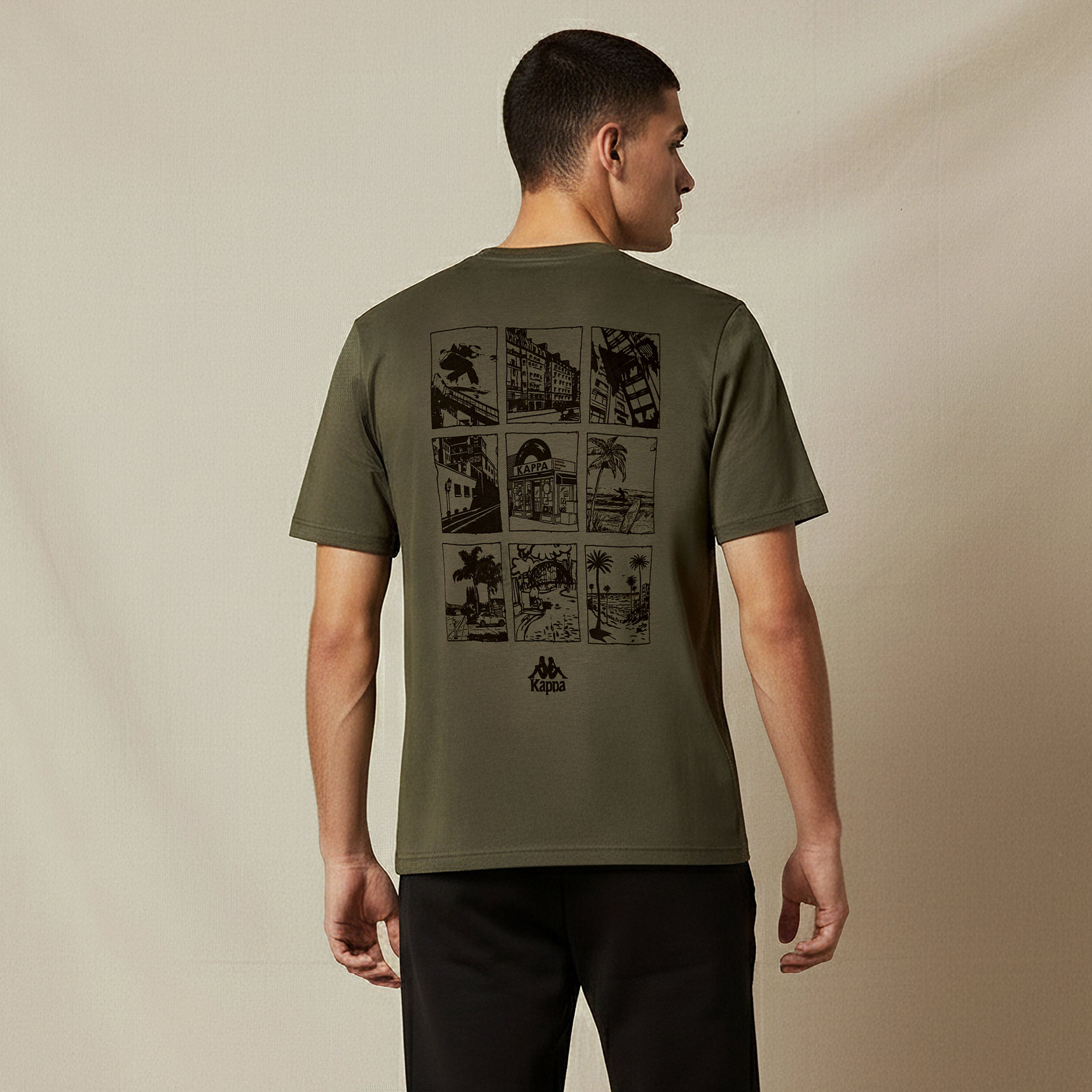 Kappa Men Logo Print T-shirt-men-clothing-sportswearandactivewear-tshirtsandpolos-image-3