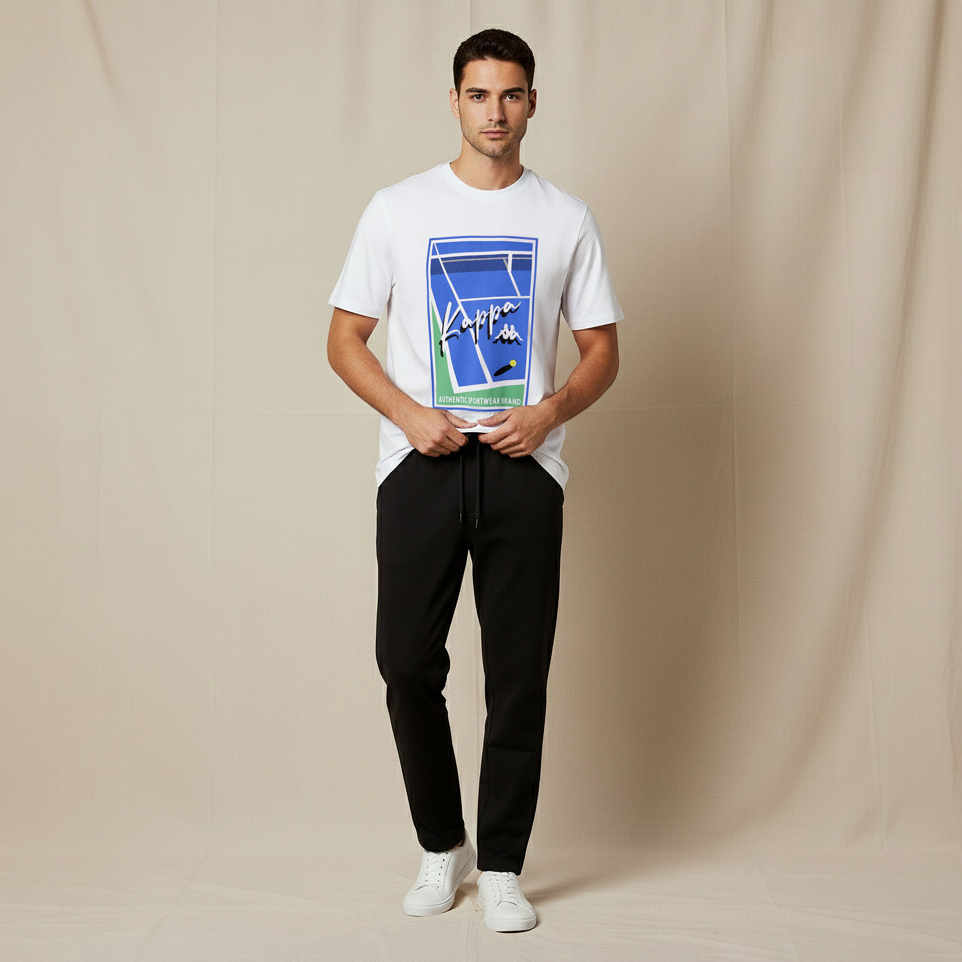 Kappa Men Logo Print T-shirt-men-clothing-sportswearandactivewear-tshirtsandpolos-image-5