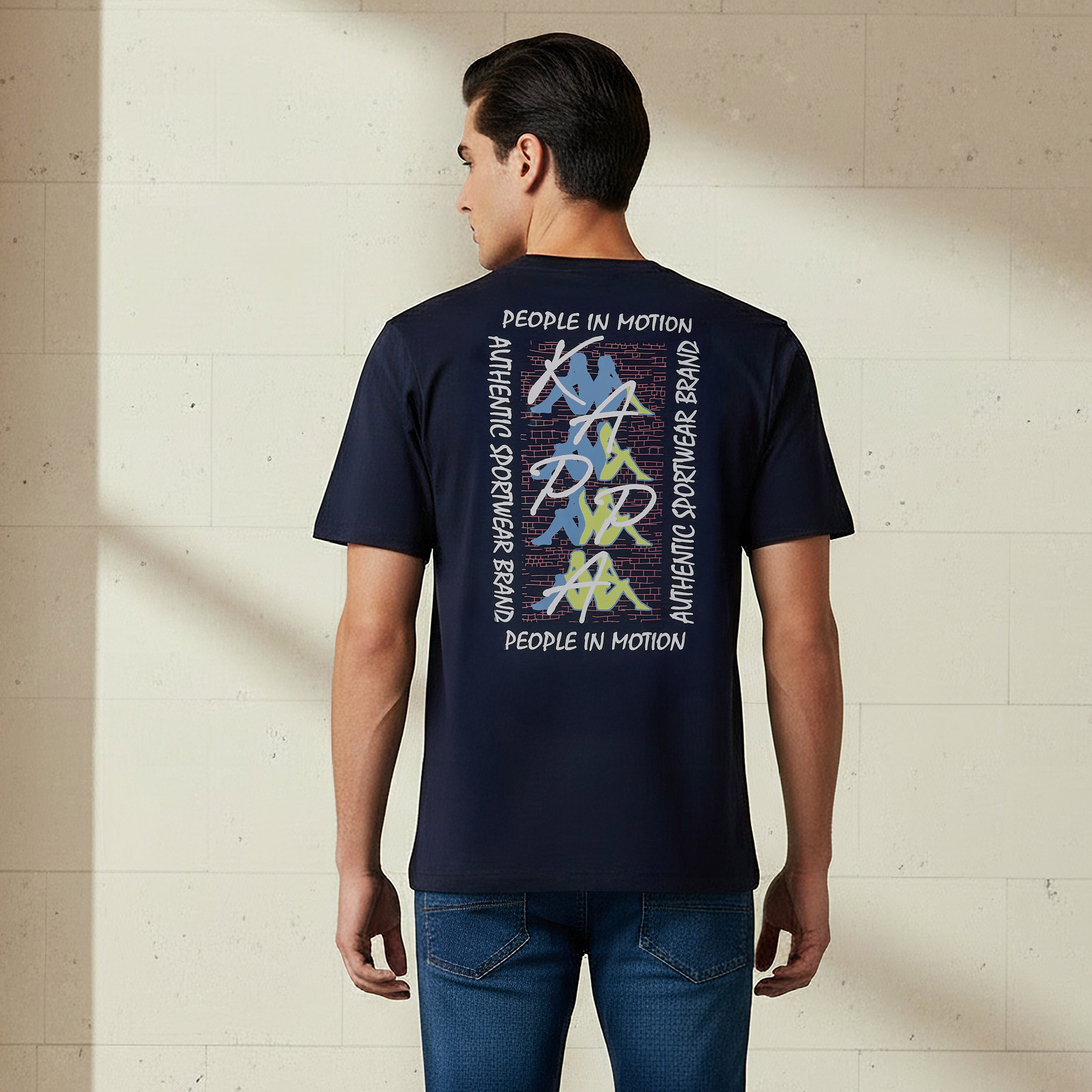 Kappa Men Logo Print T-shirt-men-clothing-sportswearandactivewear-tshirtsandpolos-image-3