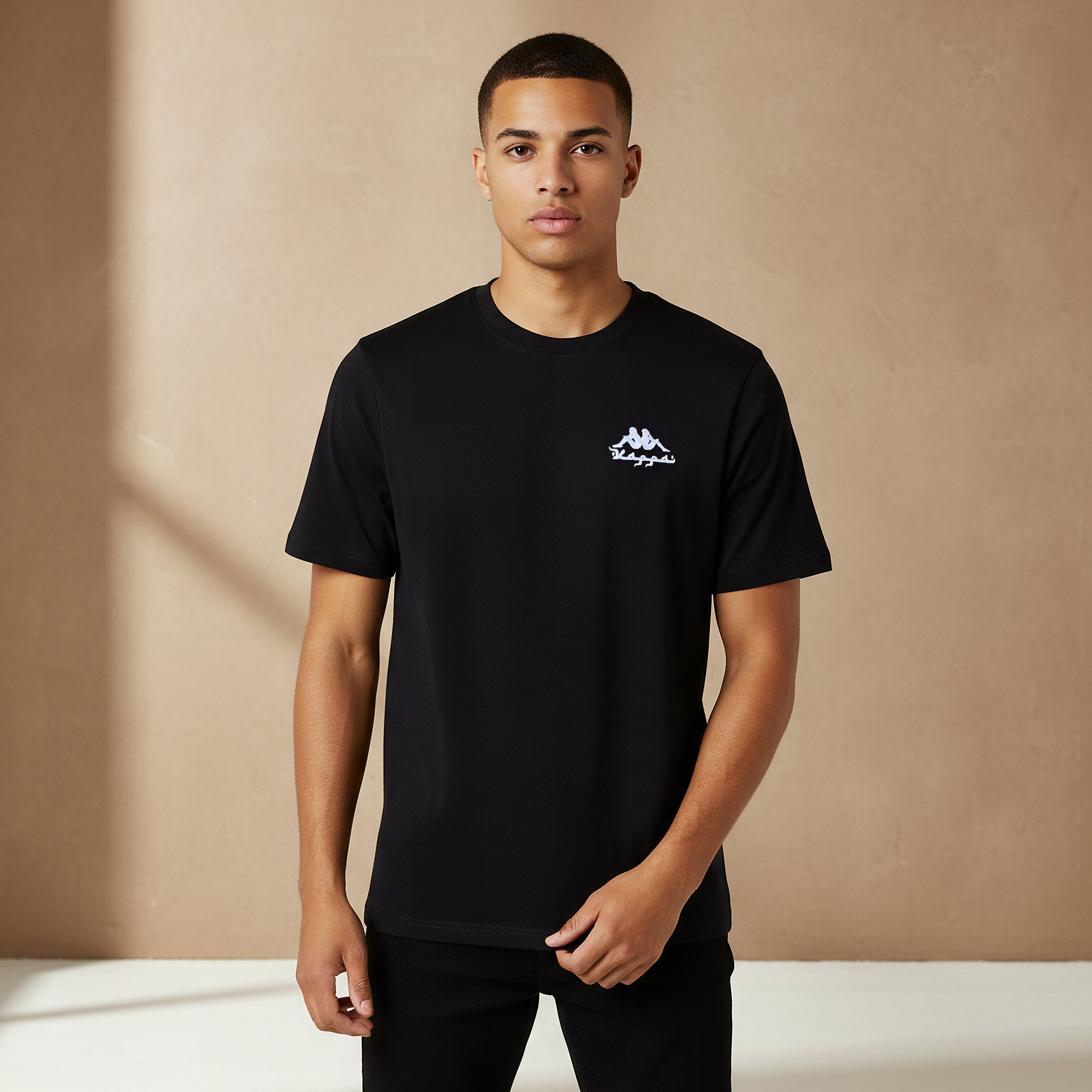 Kappa Men Logo Print T-shirt-men-clothing-sportswearandactivewear-tshirtsandpolos-image-1