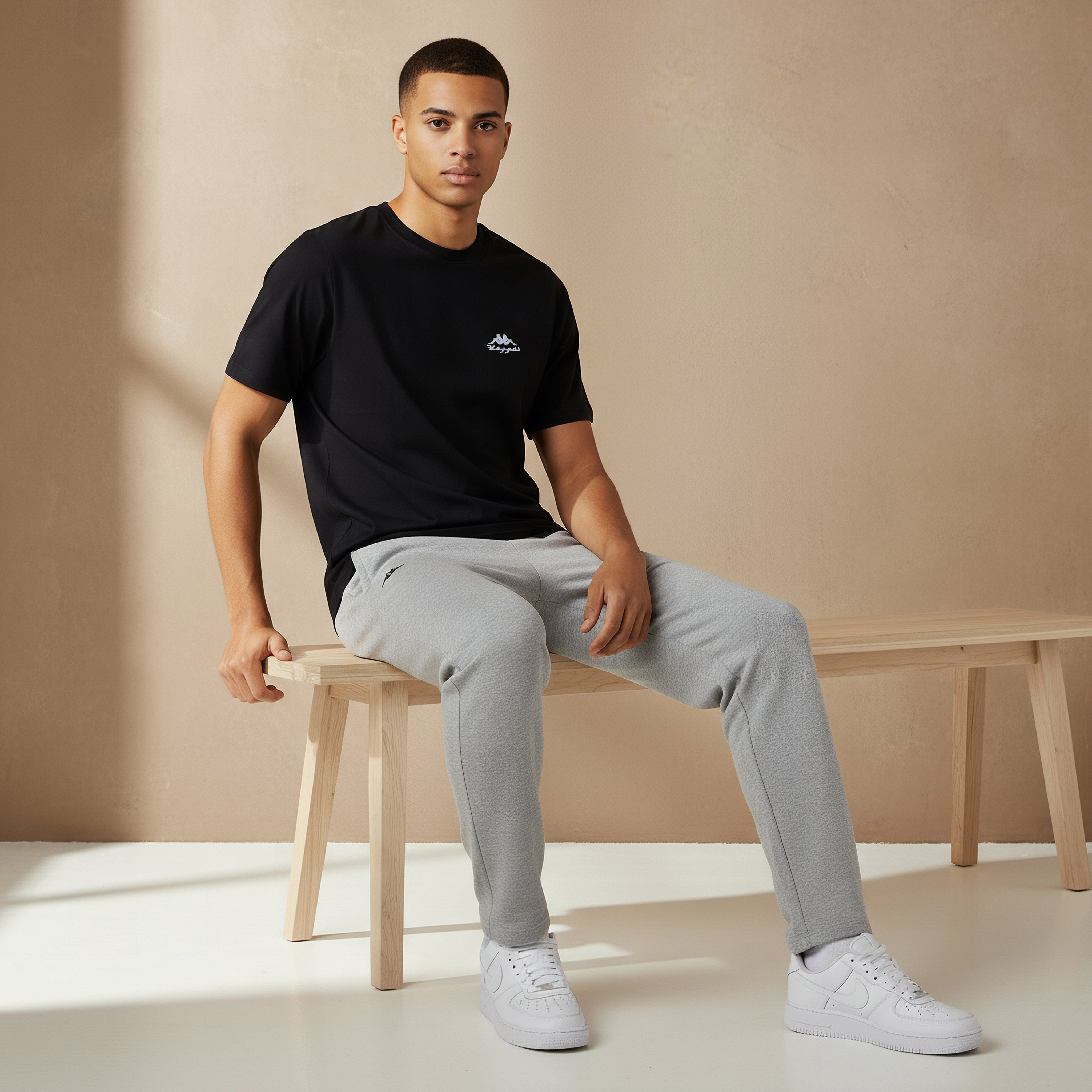 Kappa Men Logo Print T-shirt-men-clothing-sportswearandactivewear-tshirtsandpolos-image-5