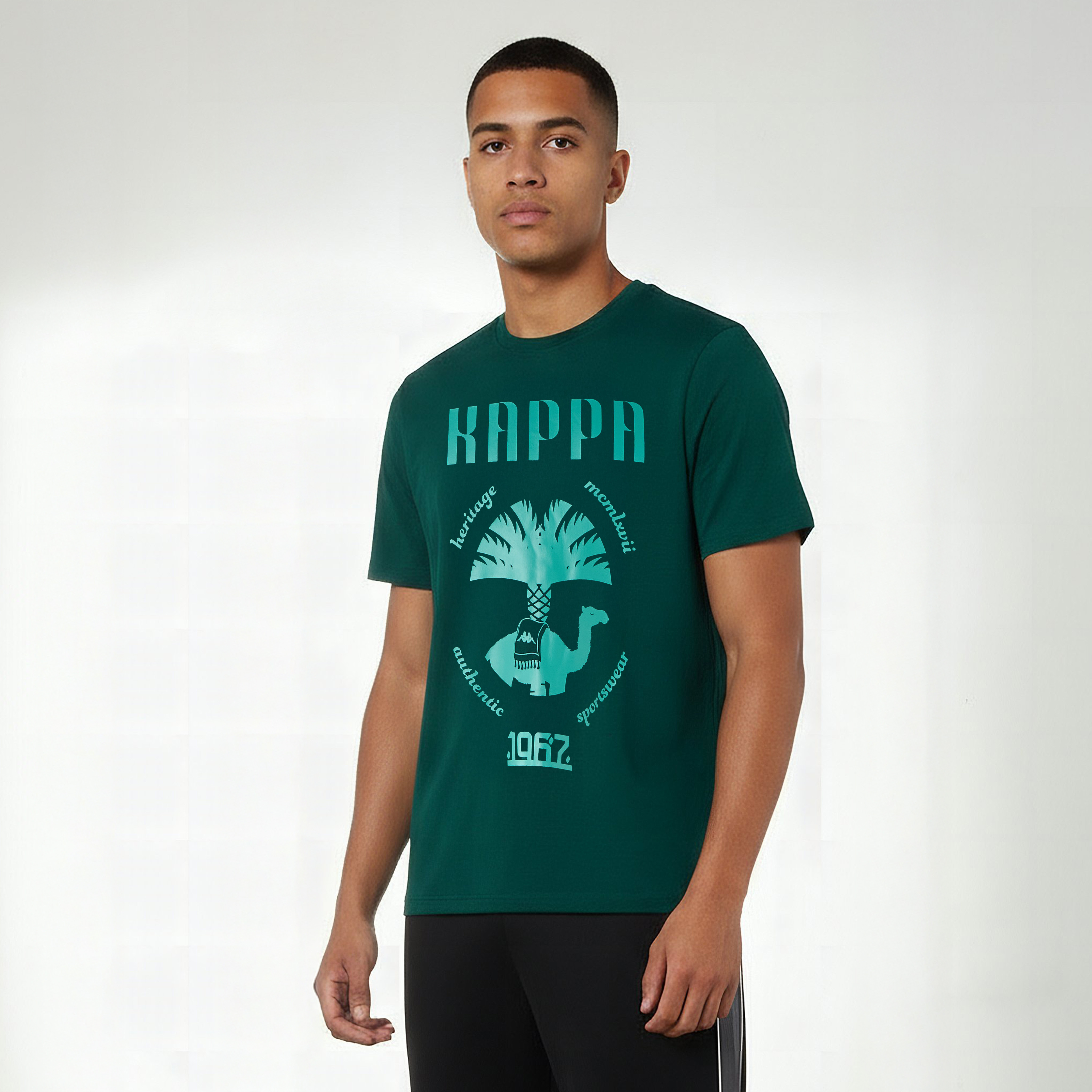 Kappa Men Logo Print T-shirt-men-clothing-sportswearandactivewear-tshirtsandpolos-image-1
